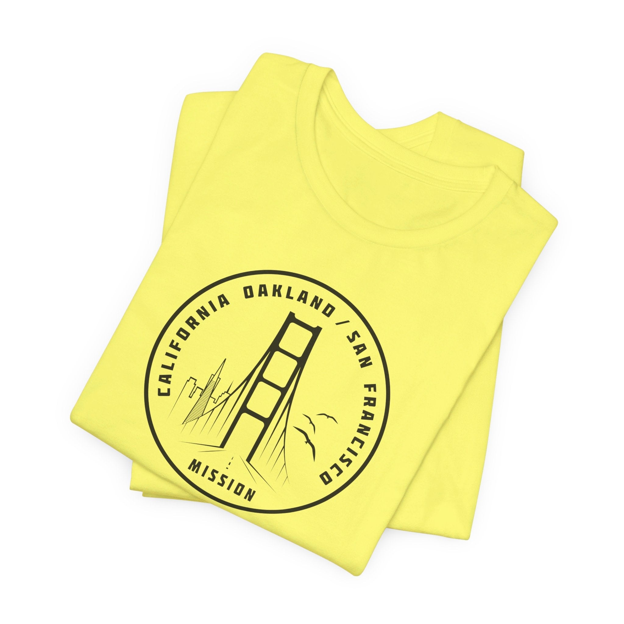 California Oakland/San Francisco Mission Circular Monochrome Logo T-Shirt - Mission Wishlist - LDS Missionary Gift Store