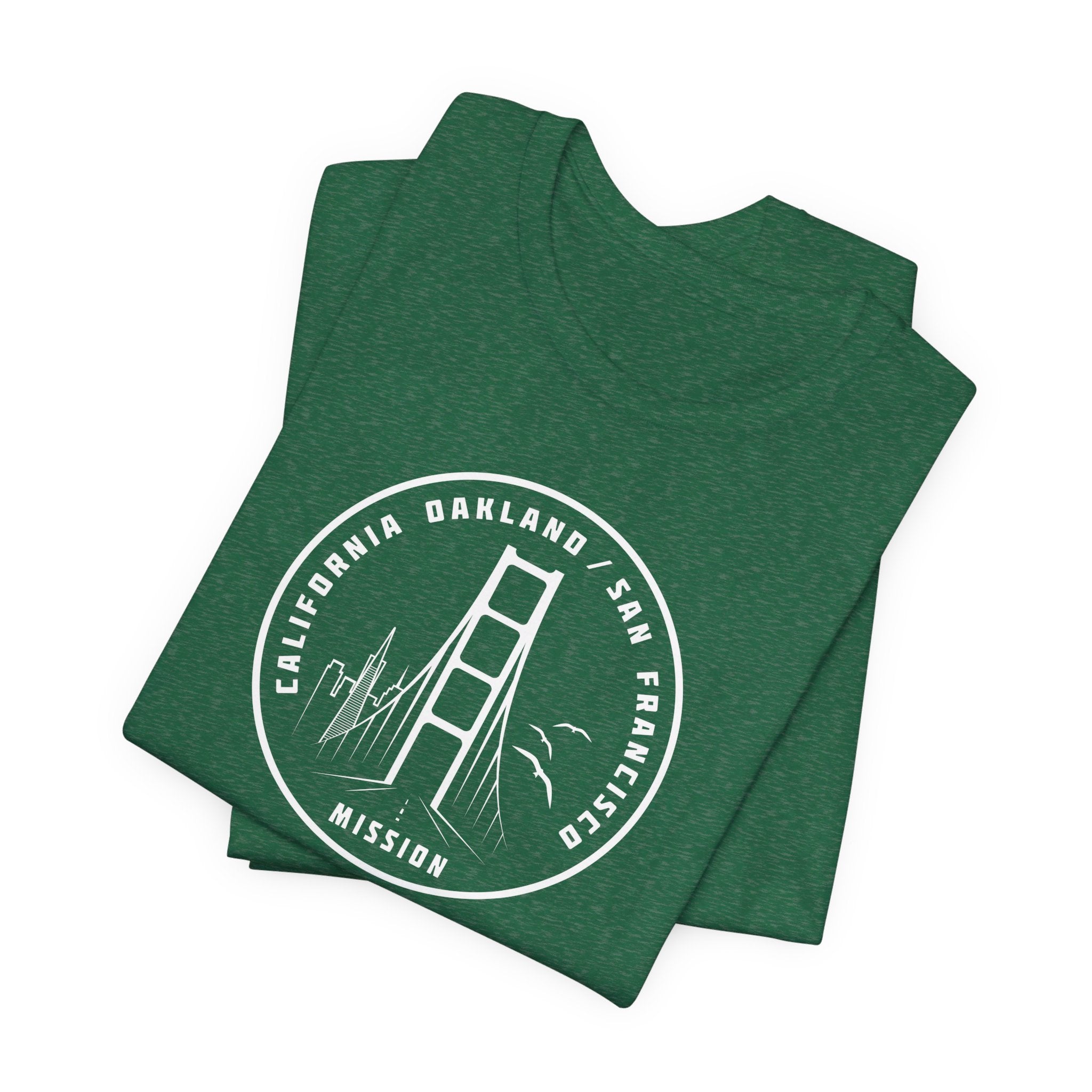 California Oakland/San Francisco Mission Circular Monochrome Logo T-Shirt - Mission Wishlist - LDS Missionary Gift Store