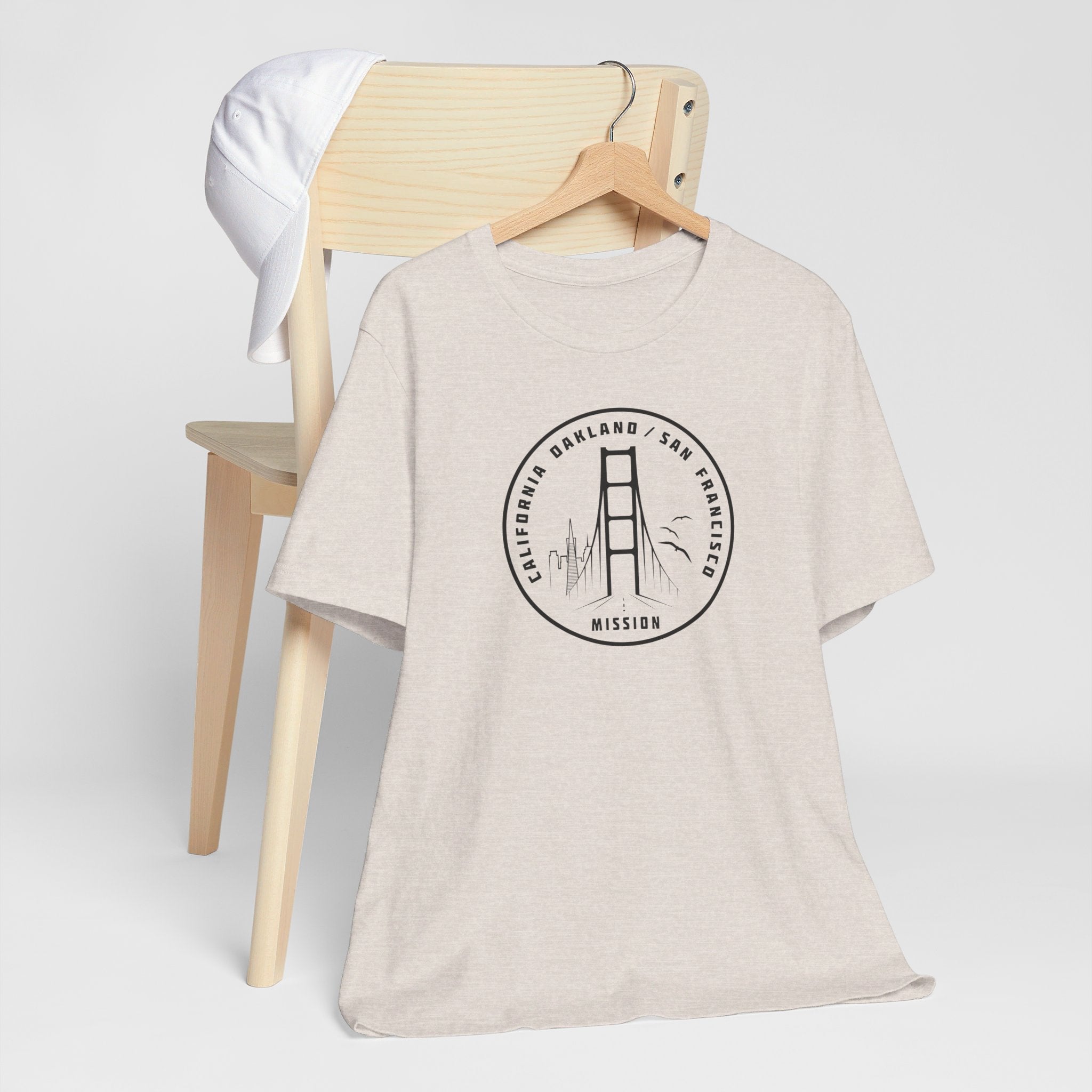 California Oakland/San Francisco Mission Circular Monochrome Logo T-Shirt - Mission Wishlist - LDS Missionary Gift Store