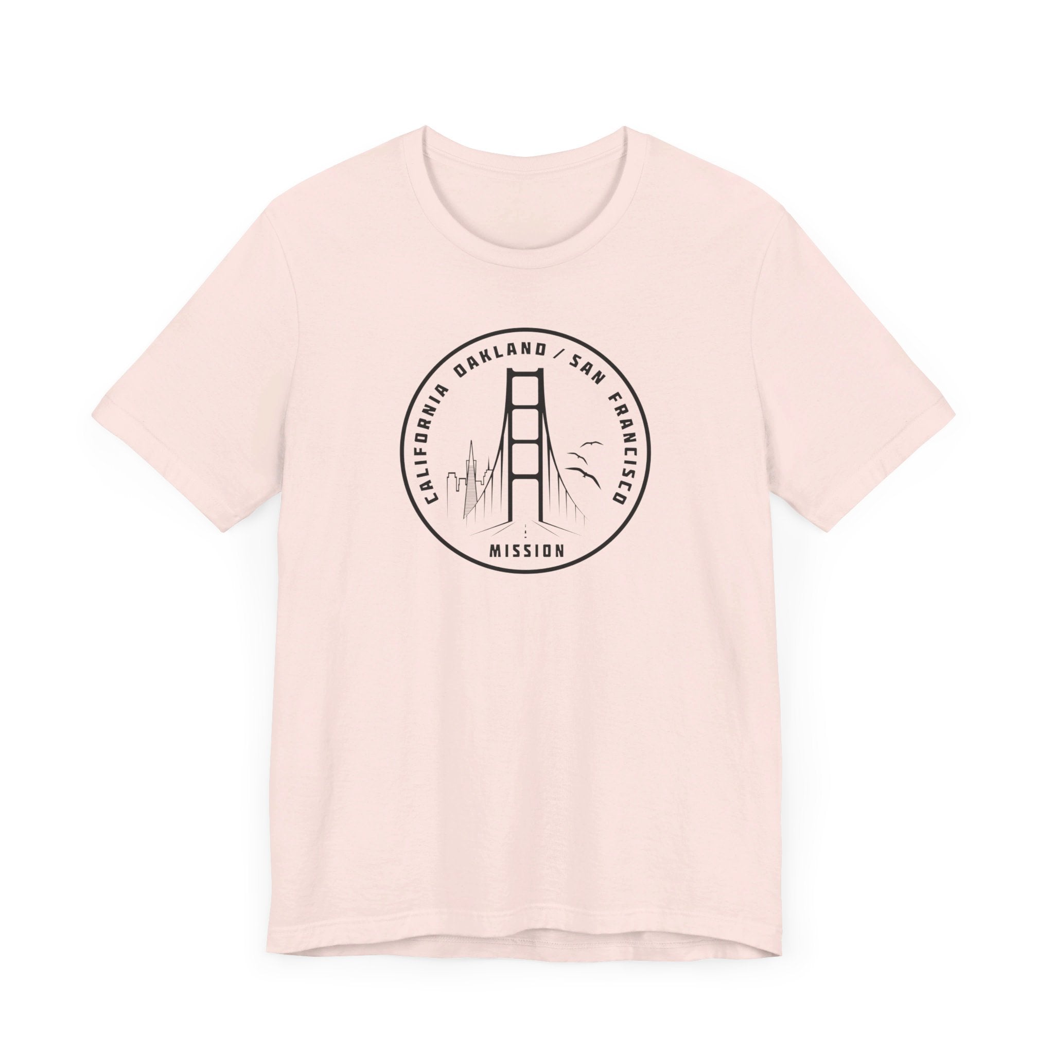 California Oakland/San Francisco Mission Circular Monochrome Logo T-Shirt - Mission Wishlist - LDS Missionary Gift Store