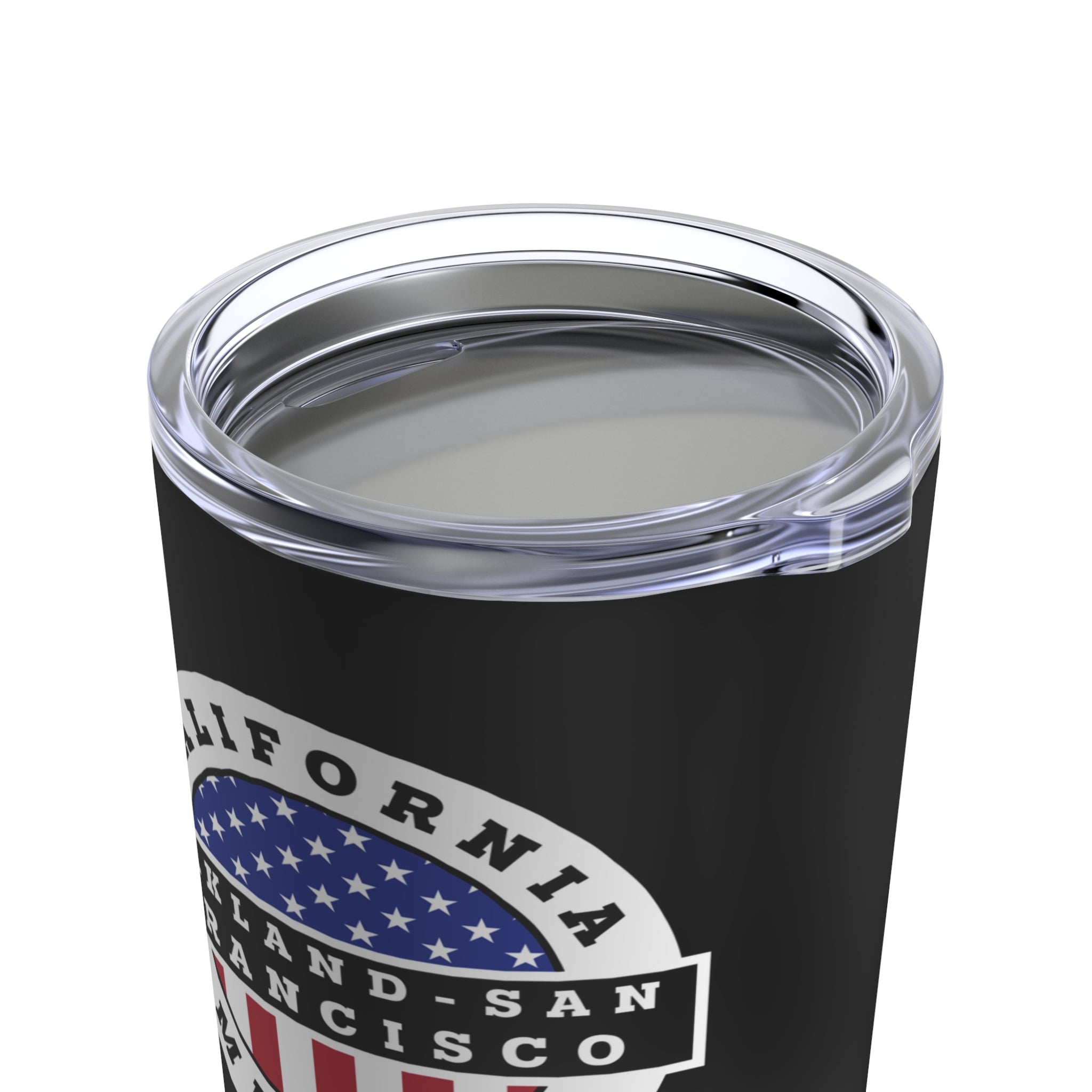 California Oakland/San Francisco Mission USA Flag Logo Tumbler 20oz Black - Mission Wishlist - LDS Missionary Gift Store
