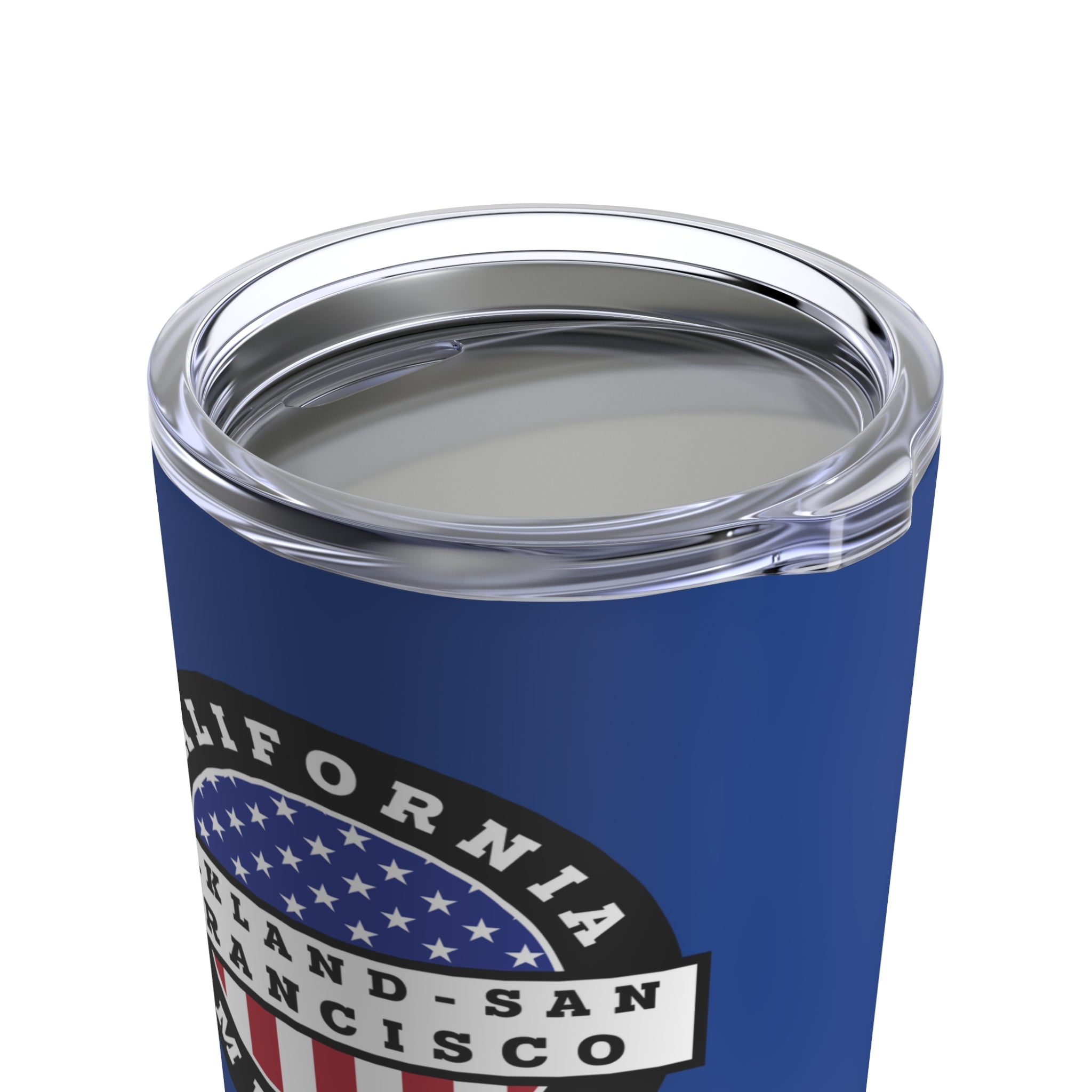 California Oakland/San Francisco Mission USA Flag Logo Tumbler 20oz Blue - Mission Wishlist - LDS Missionary Gift Store