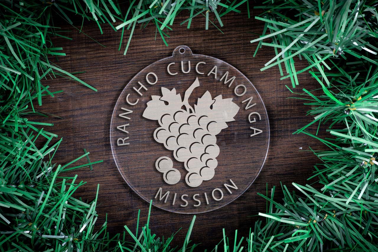 California Rancho Cucamonga Mission Christmas Ornament - Latter-Day Saint LDS Missionary Gift - Book of Mormon