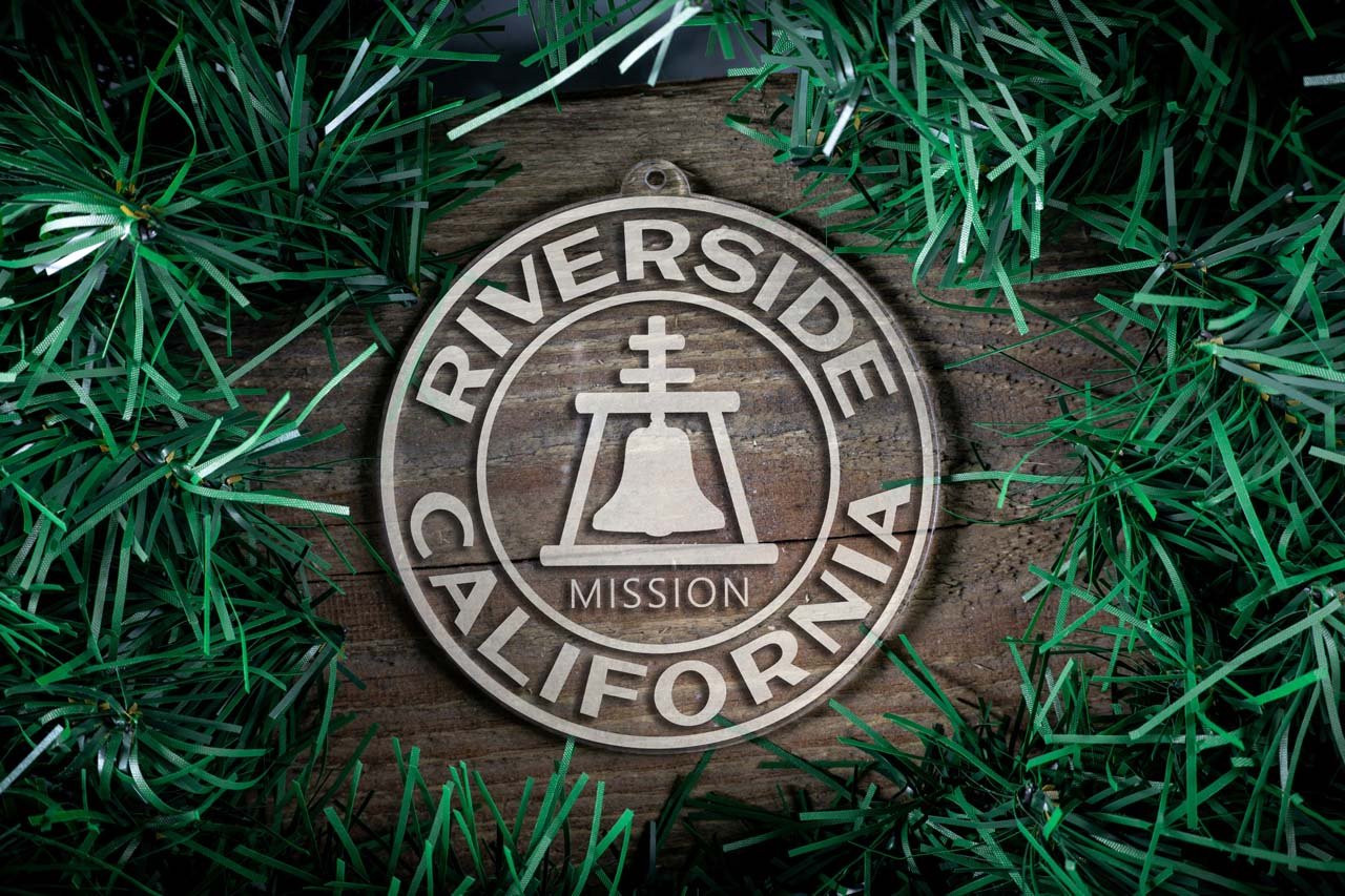 California Riverside Mission Christmas Ornament - Latter-Day Saint LDS Missionary Gift - Book of Mormon