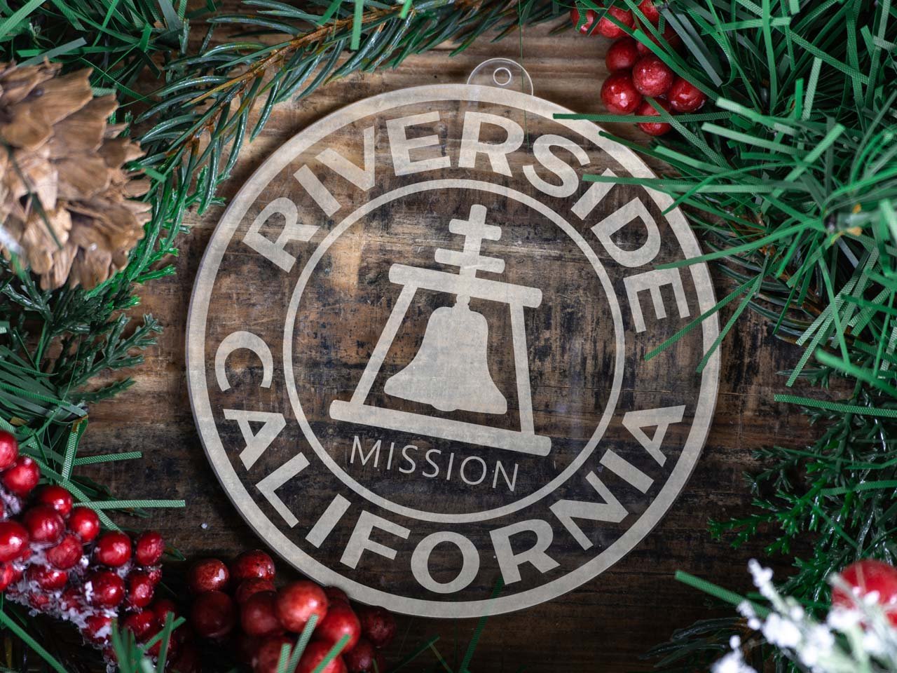 California Riverside Mission Christmas Ornament - Latter-Day Saint LDS Missionary Gift - Book of Mormon