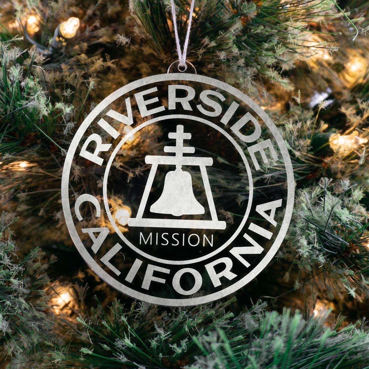California Riverside Mission Christmas Ornament - Latter-Day Saint LDS Missionary Gift - Book of Mormon
