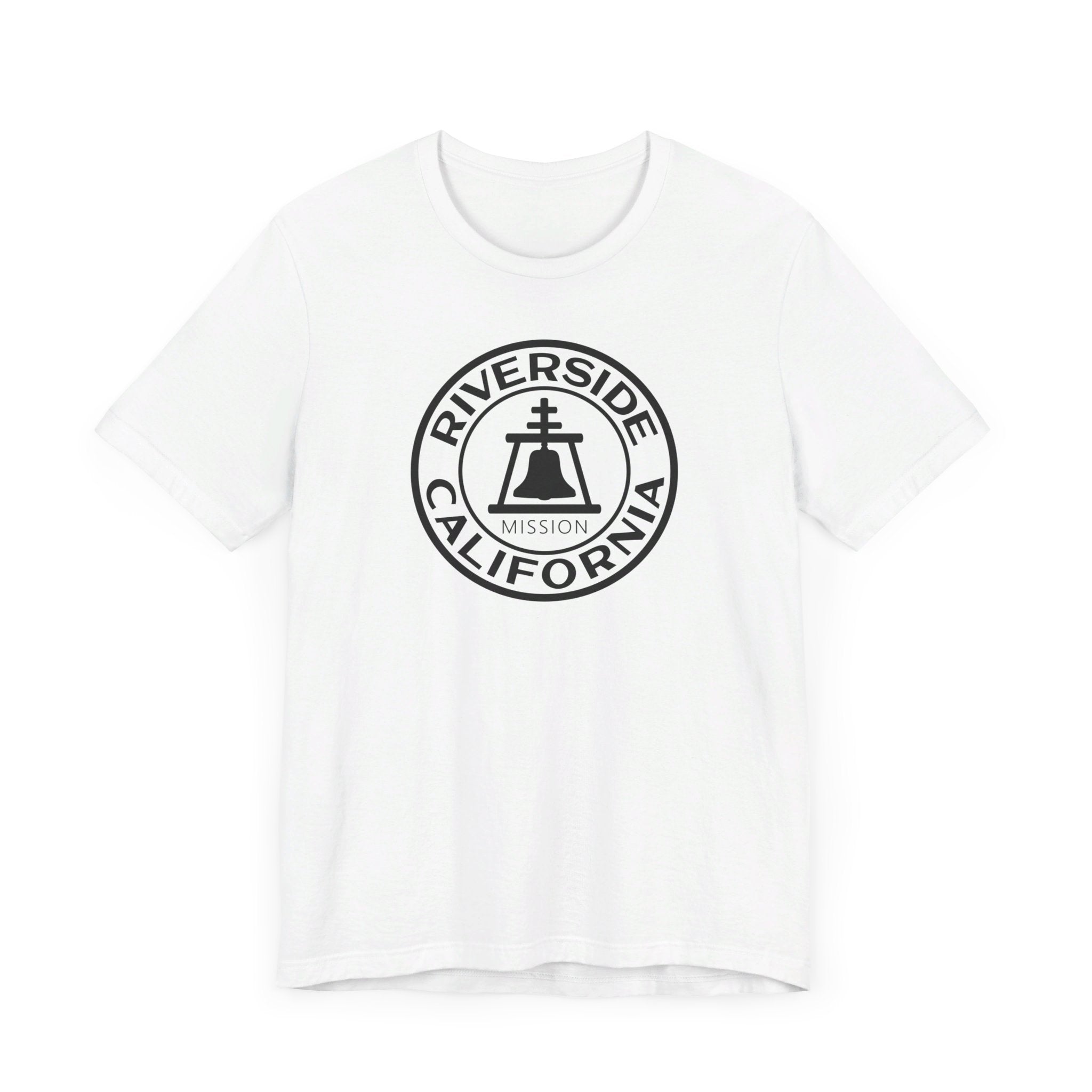California Riverside Mission Circular Monochrome Logo T-Shirt - Mission Wishlist - LDS Missionary Gift Store