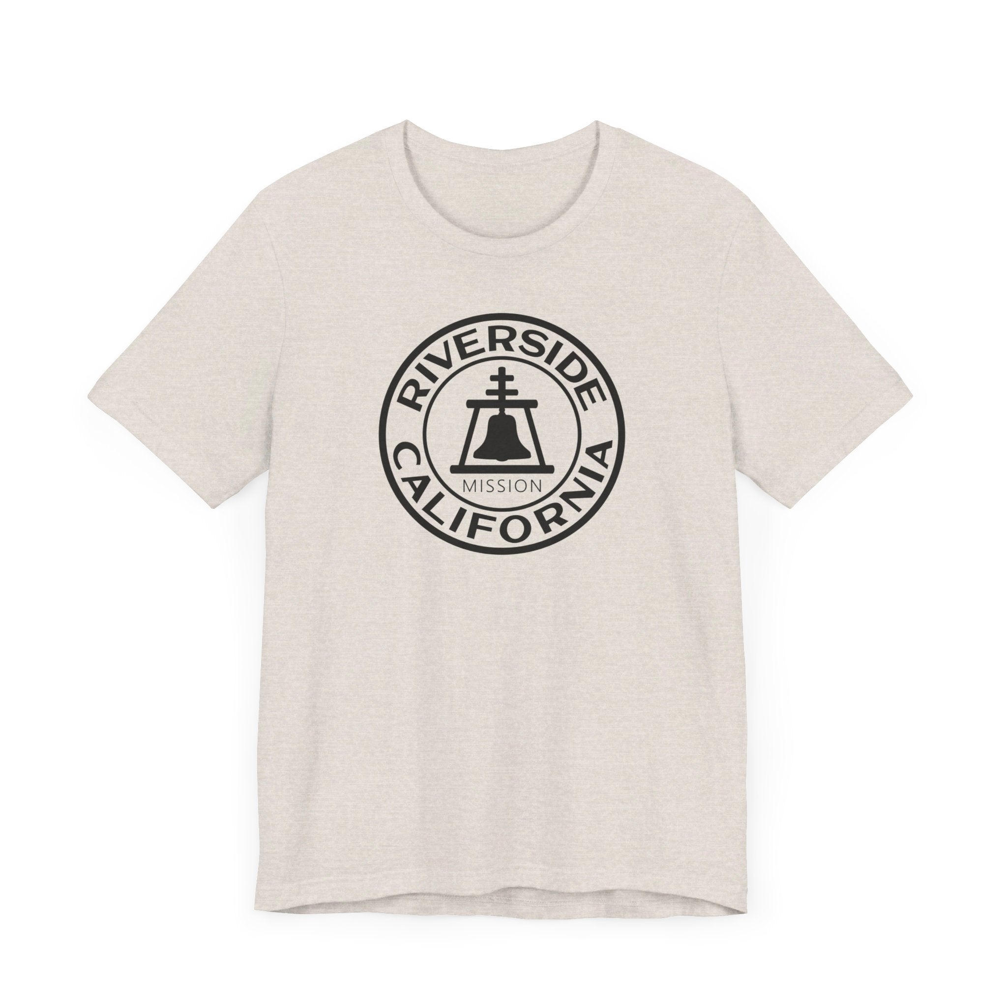 California Riverside Mission Circular Monochrome Logo T-Shirt - Mission Wishlist - LDS Missionary Gift Store