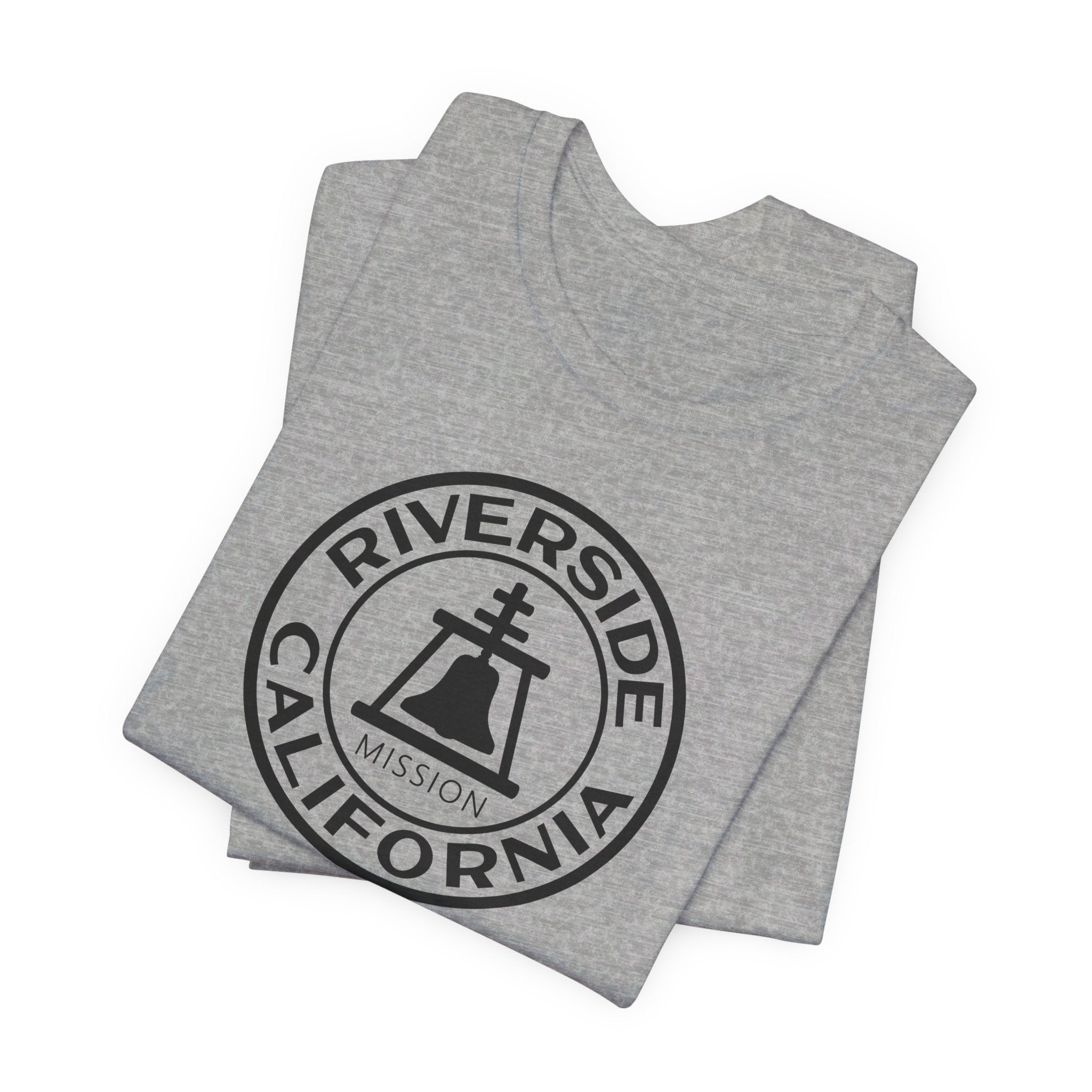 California Riverside Mission Circular Monochrome Logo T-Shirt - Mission Wishlist - LDS Missionary Gift Store