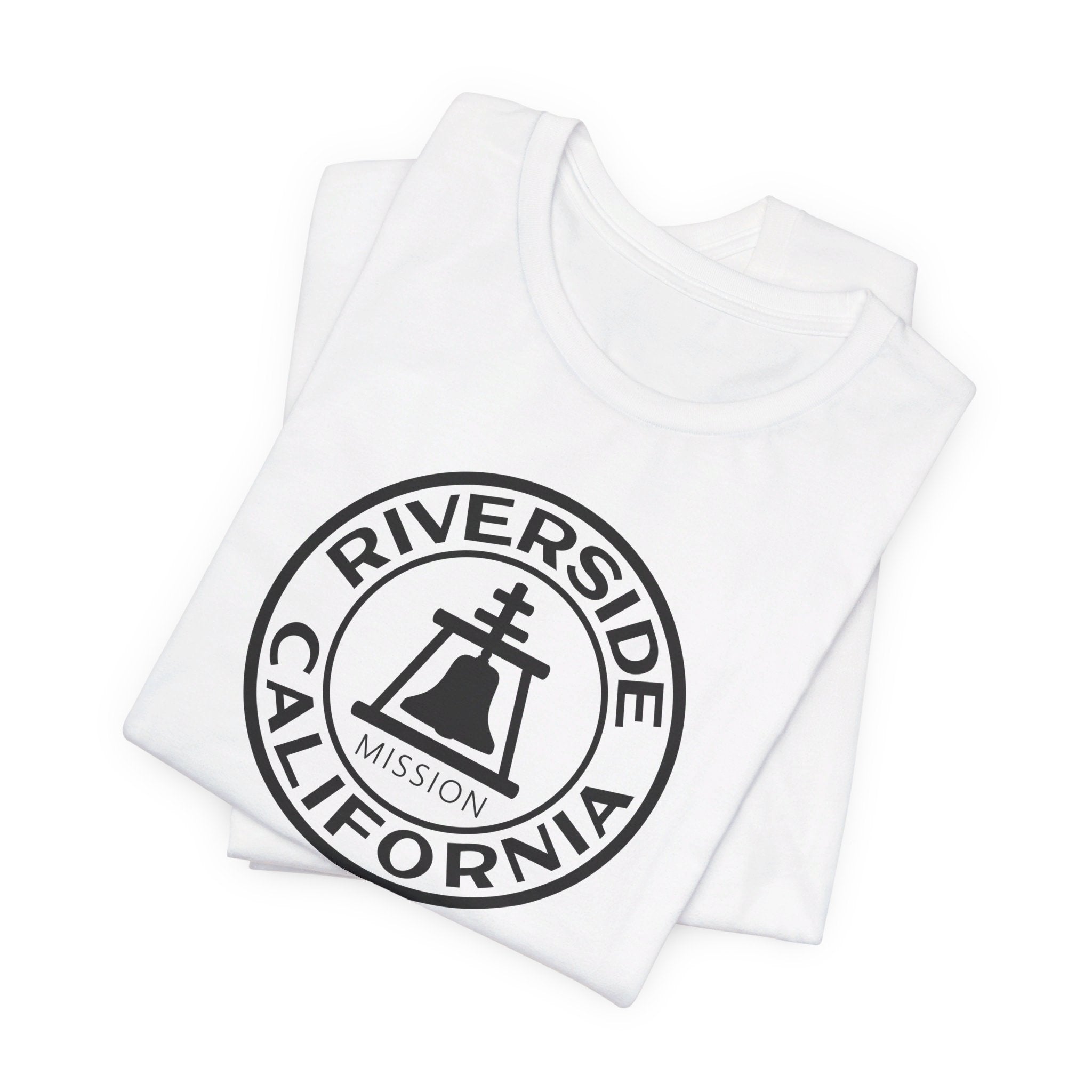 California Riverside Mission Circular Monochrome Logo T-Shirt - Mission Wishlist - LDS Missionary Gift Store