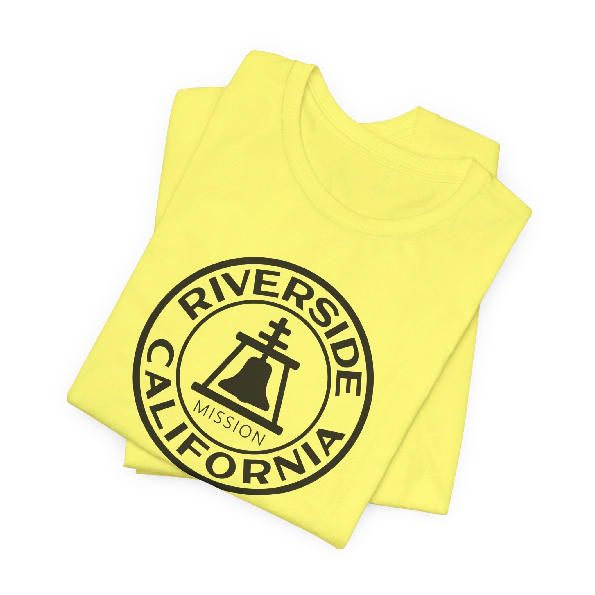 California Riverside Mission Circular Monochrome Logo T-Shirt - Mission Wishlist - LDS Missionary Gift Store