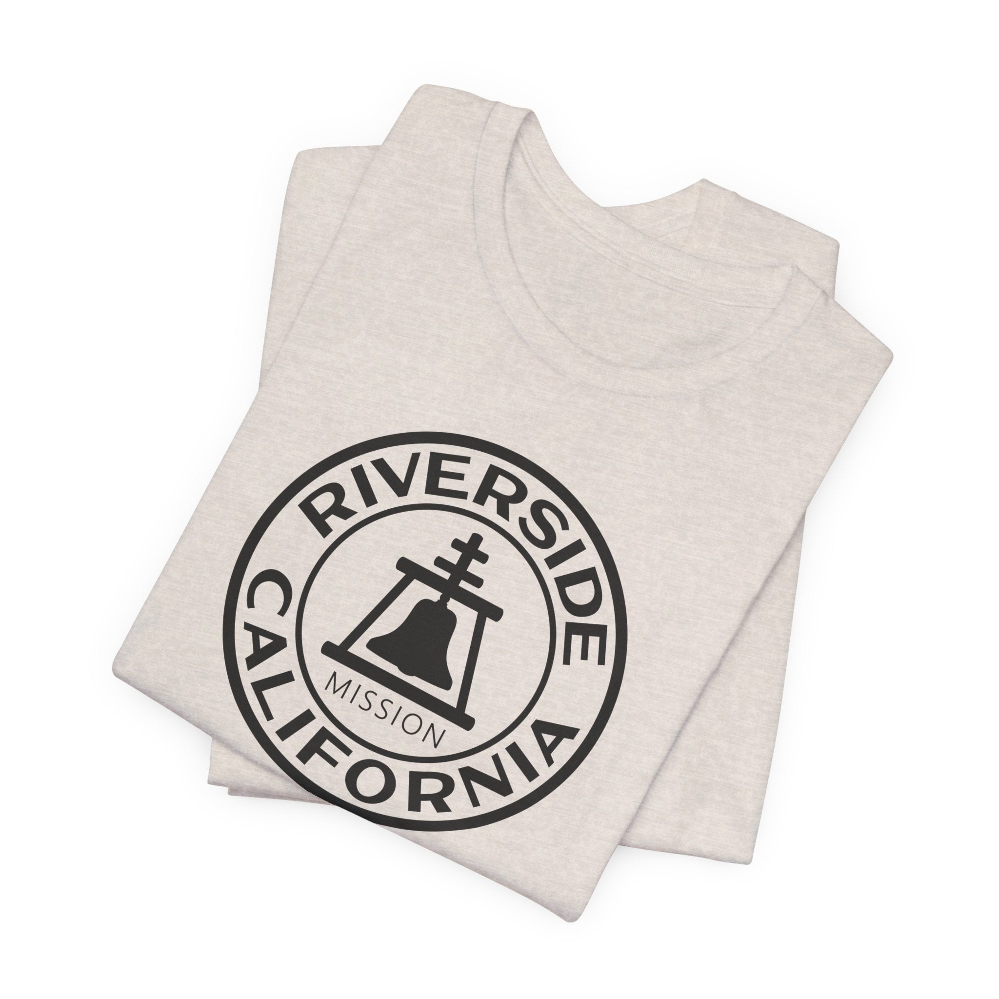 California Riverside Mission Circular Monochrome Logo T-Shirt - Mission Wishlist - LDS Missionary Gift Store