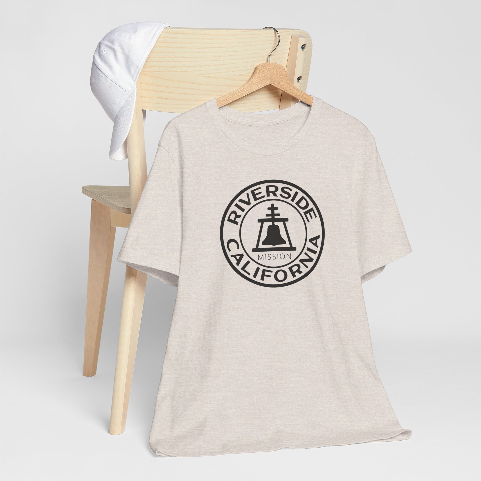 California Riverside Mission Circular Monochrome Logo T-Shirt - Mission Wishlist - LDS Missionary Gift Store