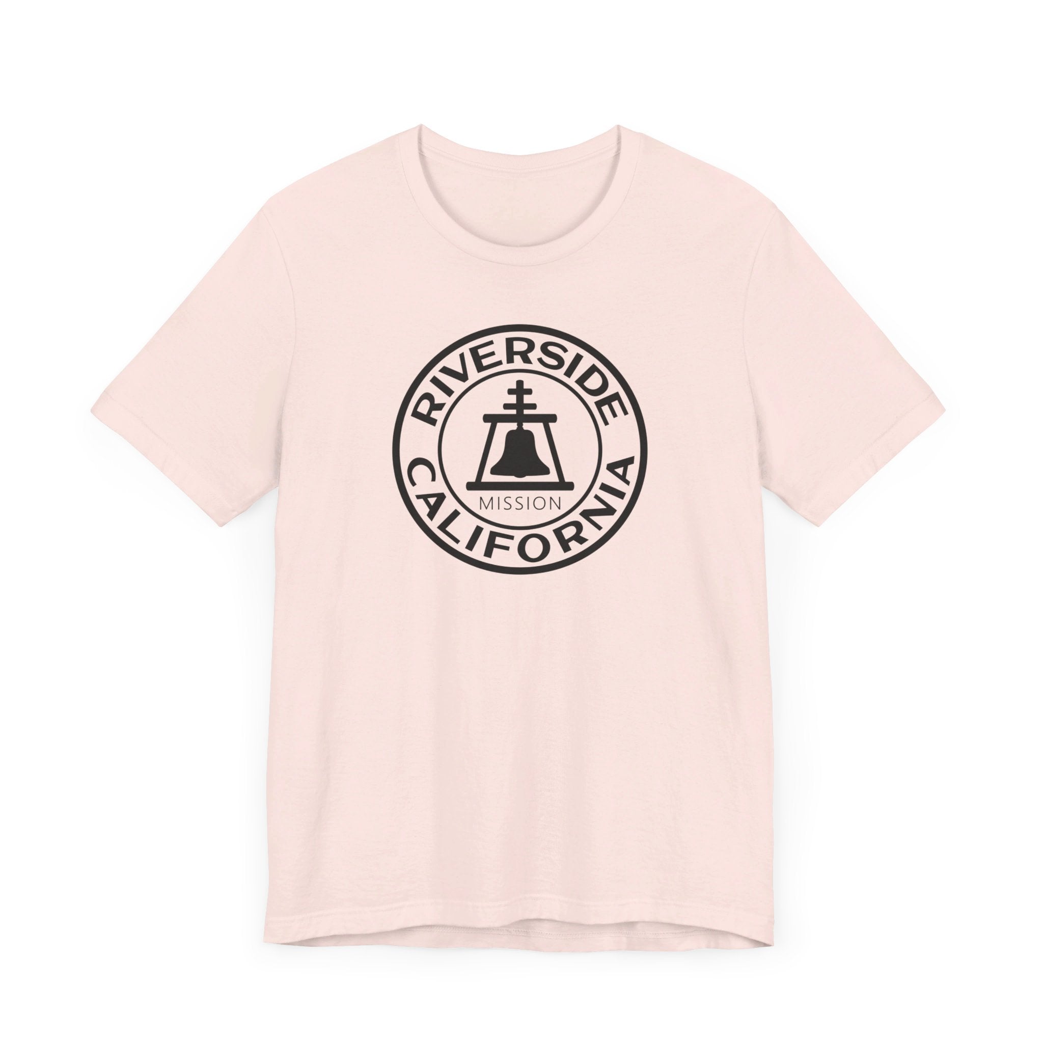 California Riverside Mission Circular Monochrome Logo T-Shirt - Mission Wishlist - LDS Missionary Gift Store
