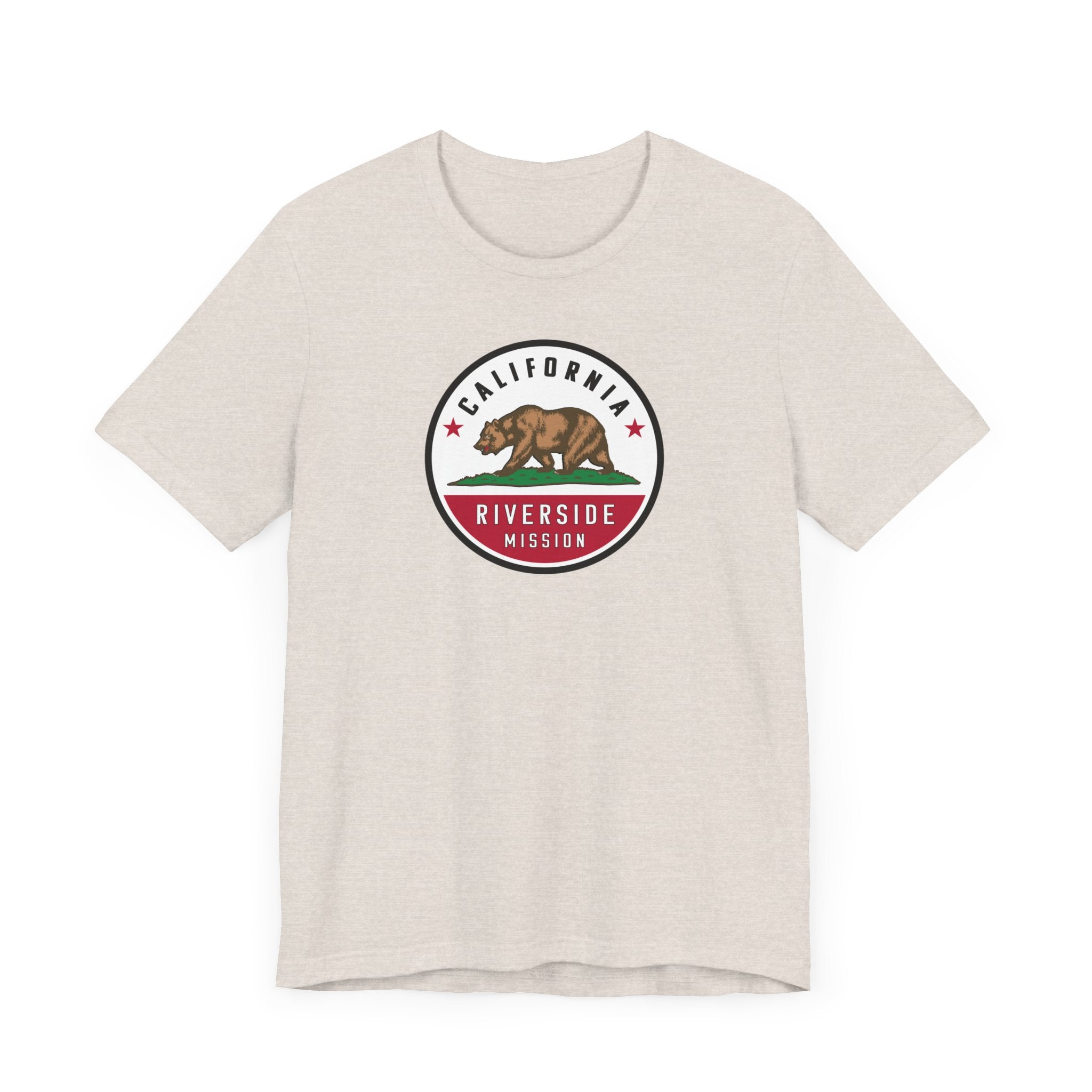 California Riverside Mission State Flag Logo (White Border) T-shirt - Mission Wishlist - LDS Missionary Gift Store