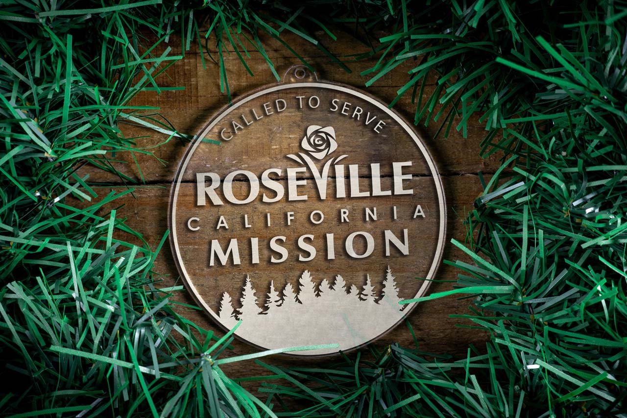 California Roseville Mission Christmas Ornament - Latter-Day Saint LDS Missionary Gift - Book of Mormon