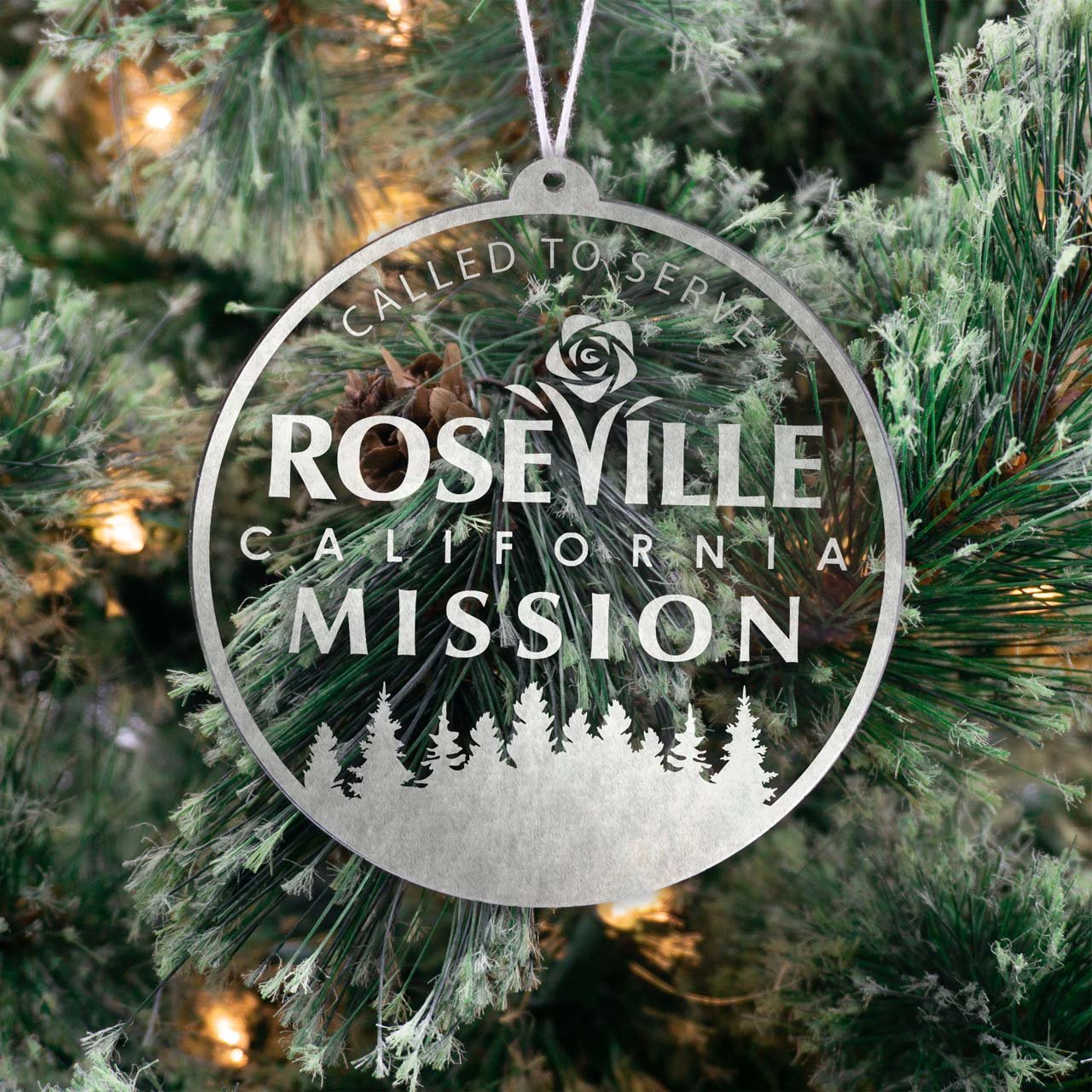 California Roseville Mission Christmas Ornament - Latter-Day Saint LDS Missionary Gift - Book of Mormon