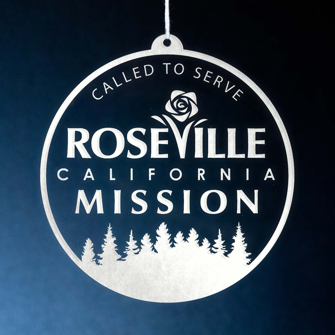 California Roseville Mission Christmas Ornament - Latter-Day Saint LDS Missionary Gift - Book of Mormon