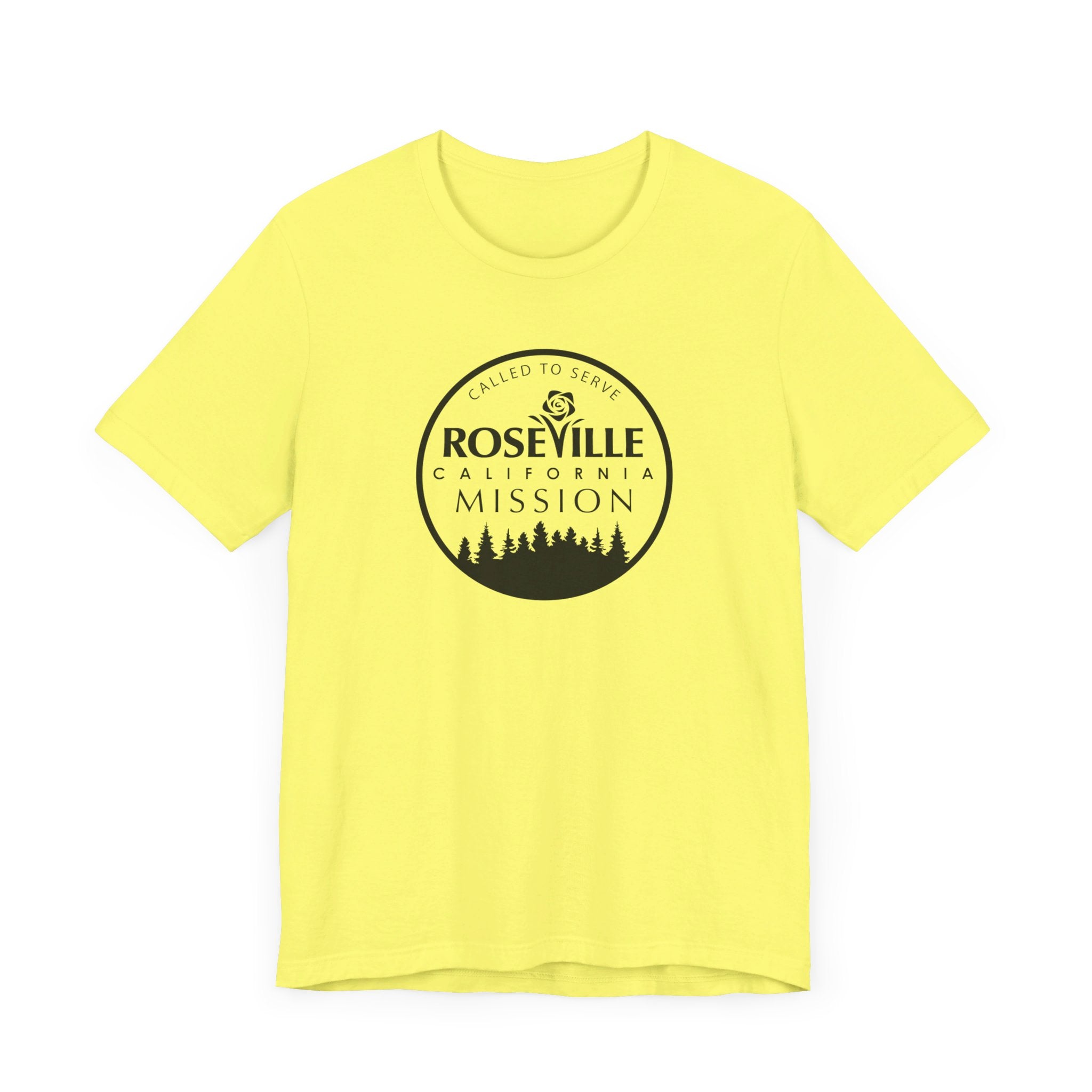 California Roseville Mission Circular Monochrome Logo T-Shirt - Latter-Day Saint LDS Missionary Gift - Book of Mormon