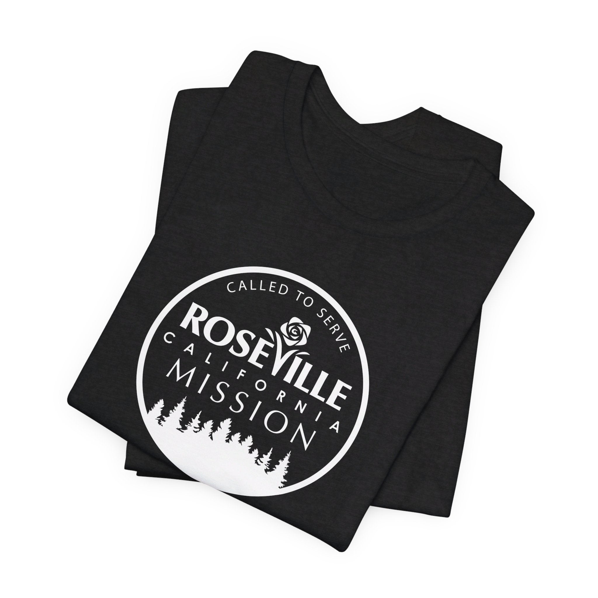 California Roseville Mission Circular Monochrome Logo T-Shirt - Latter-Day Saint LDS Missionary Gift - Book of Mormon