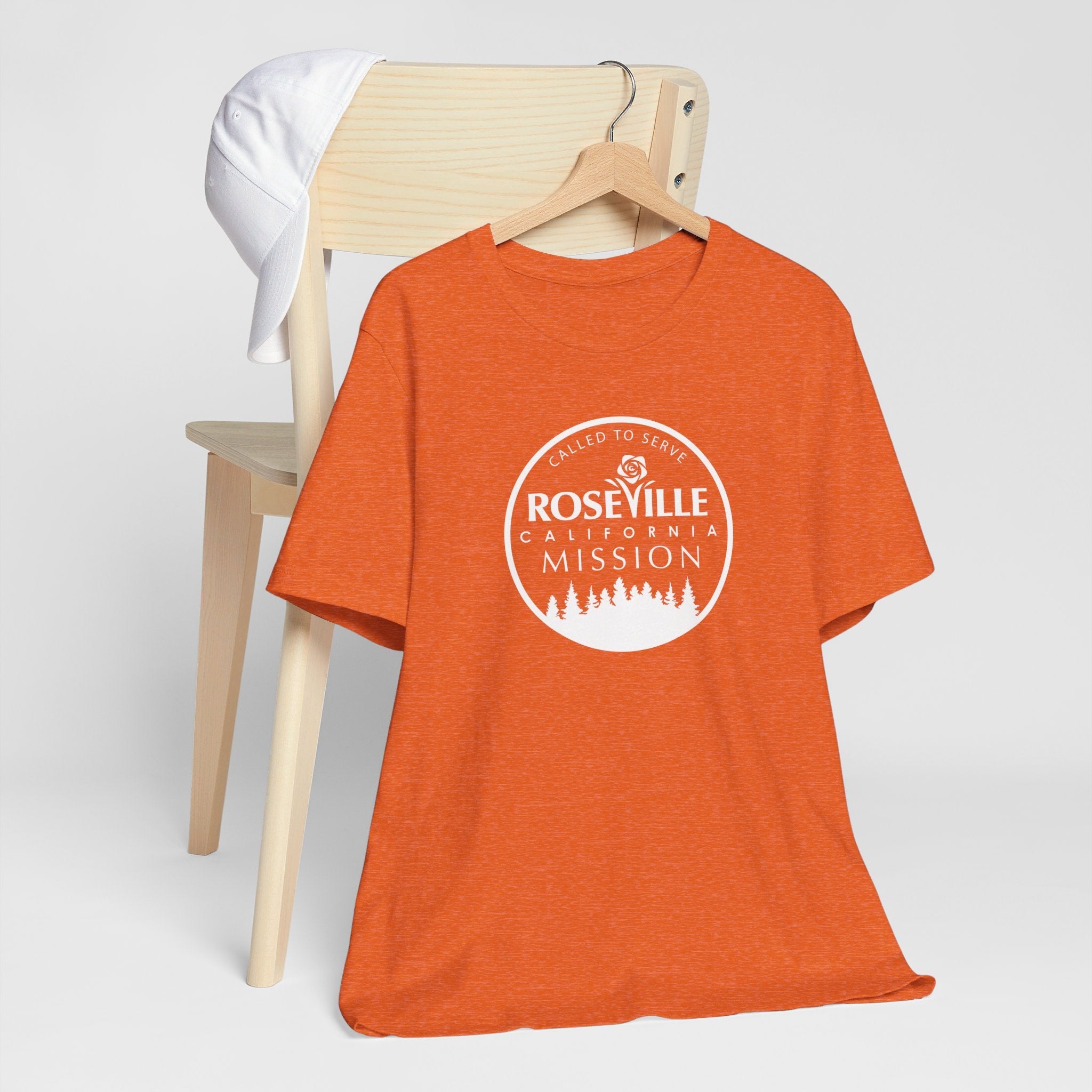 California Roseville Mission Circular Monochrome Logo T-Shirt - Latter-Day Saint LDS Missionary Gift - Book of Mormon
