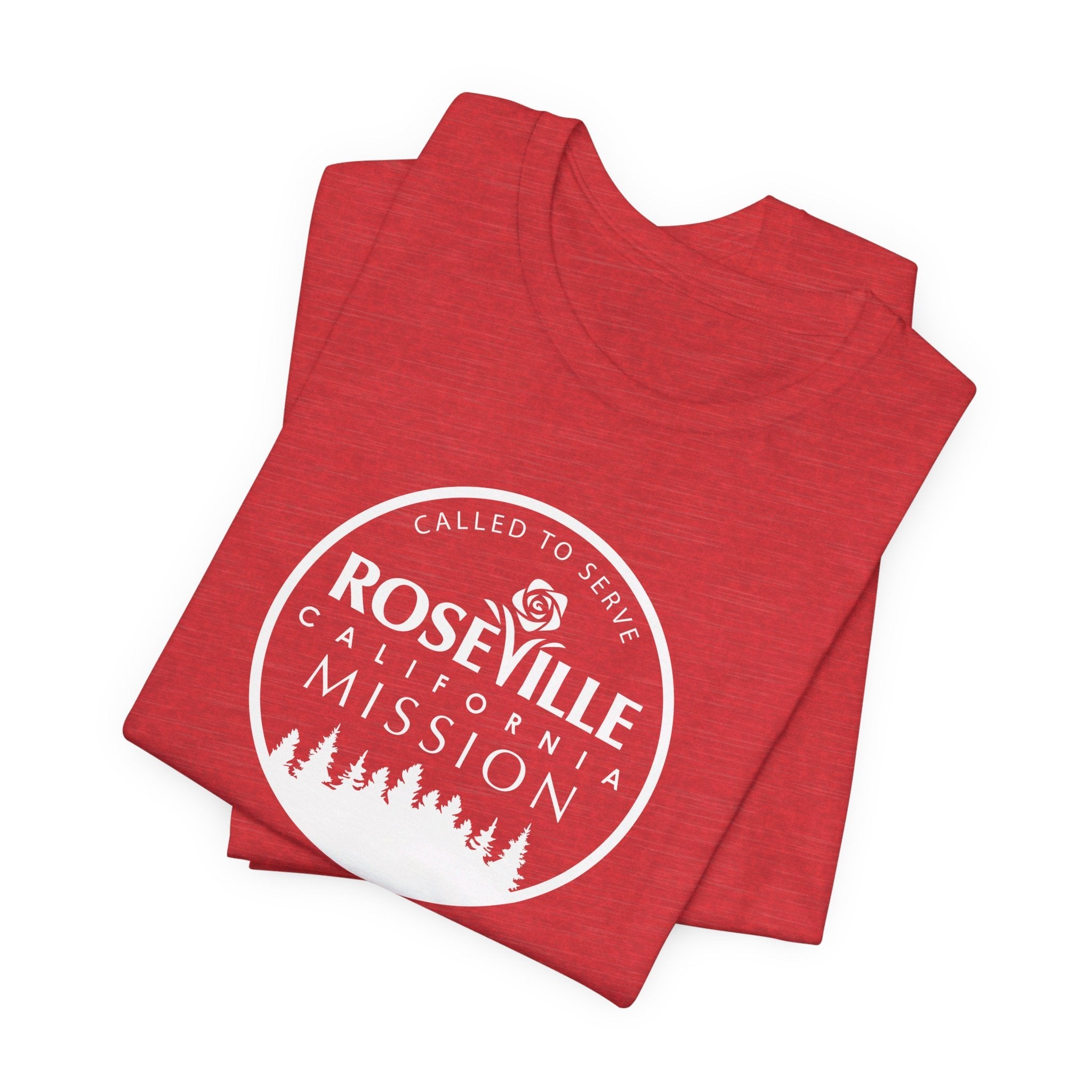 California Roseville Mission Circular Monochrome Logo T-Shirt - Latter-Day Saint LDS Missionary Gift - Book of Mormon