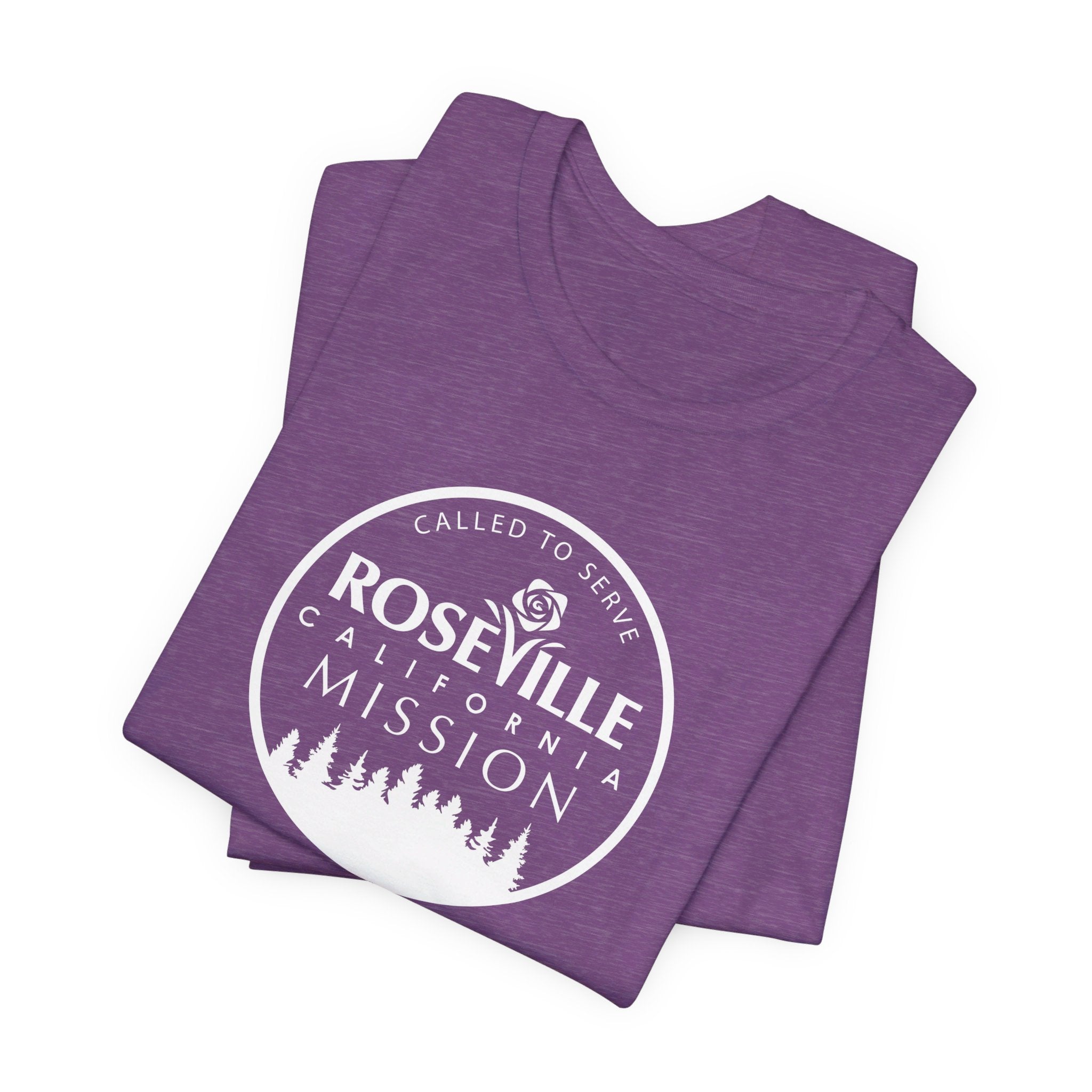 California Roseville Mission Circular Monochrome Logo T-Shirt - Latter-Day Saint LDS Missionary Gift - Book of Mormon