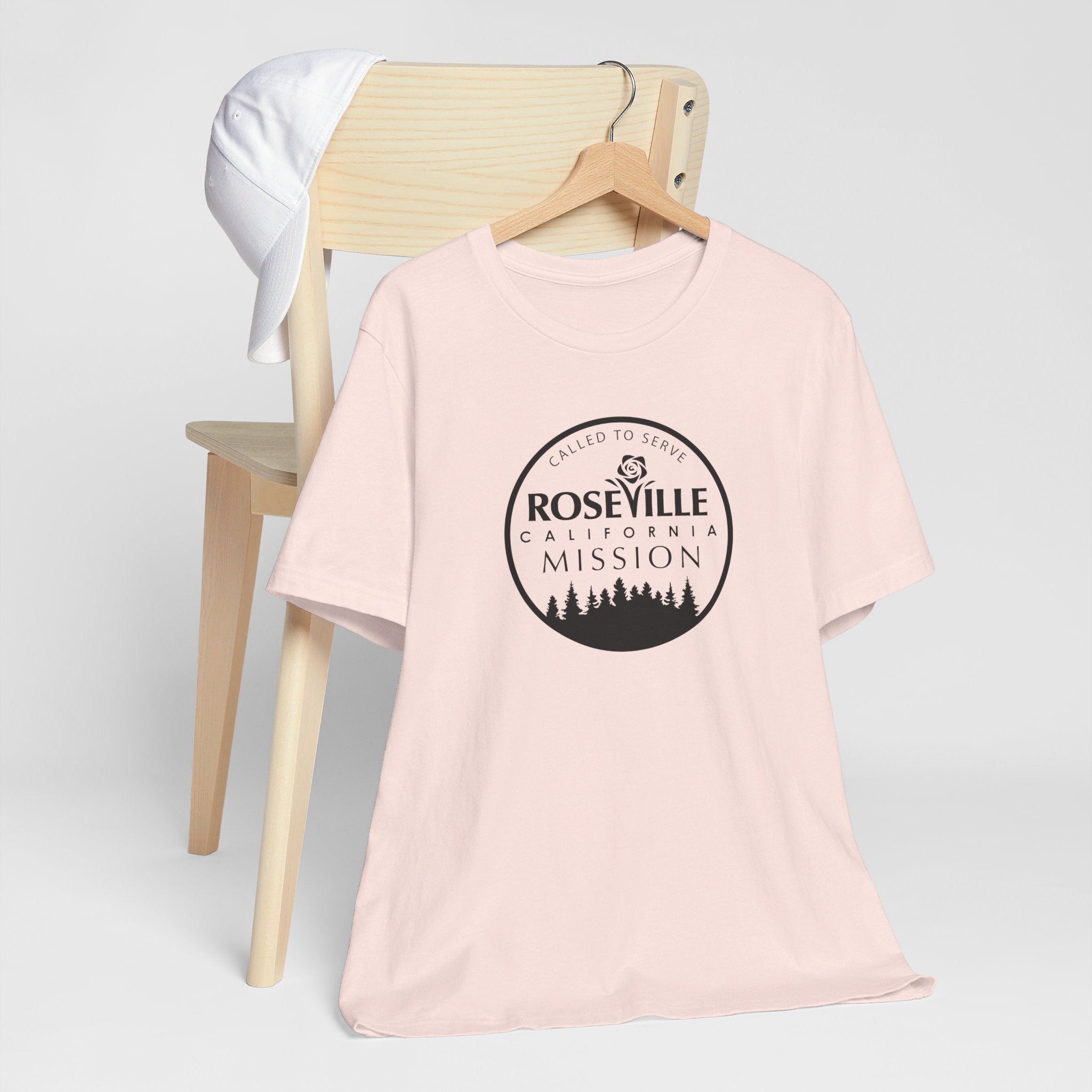 California Roseville Mission Circular Monochrome Logo T-Shirt - Latter-Day Saint LDS Missionary Gift - Book of Mormon