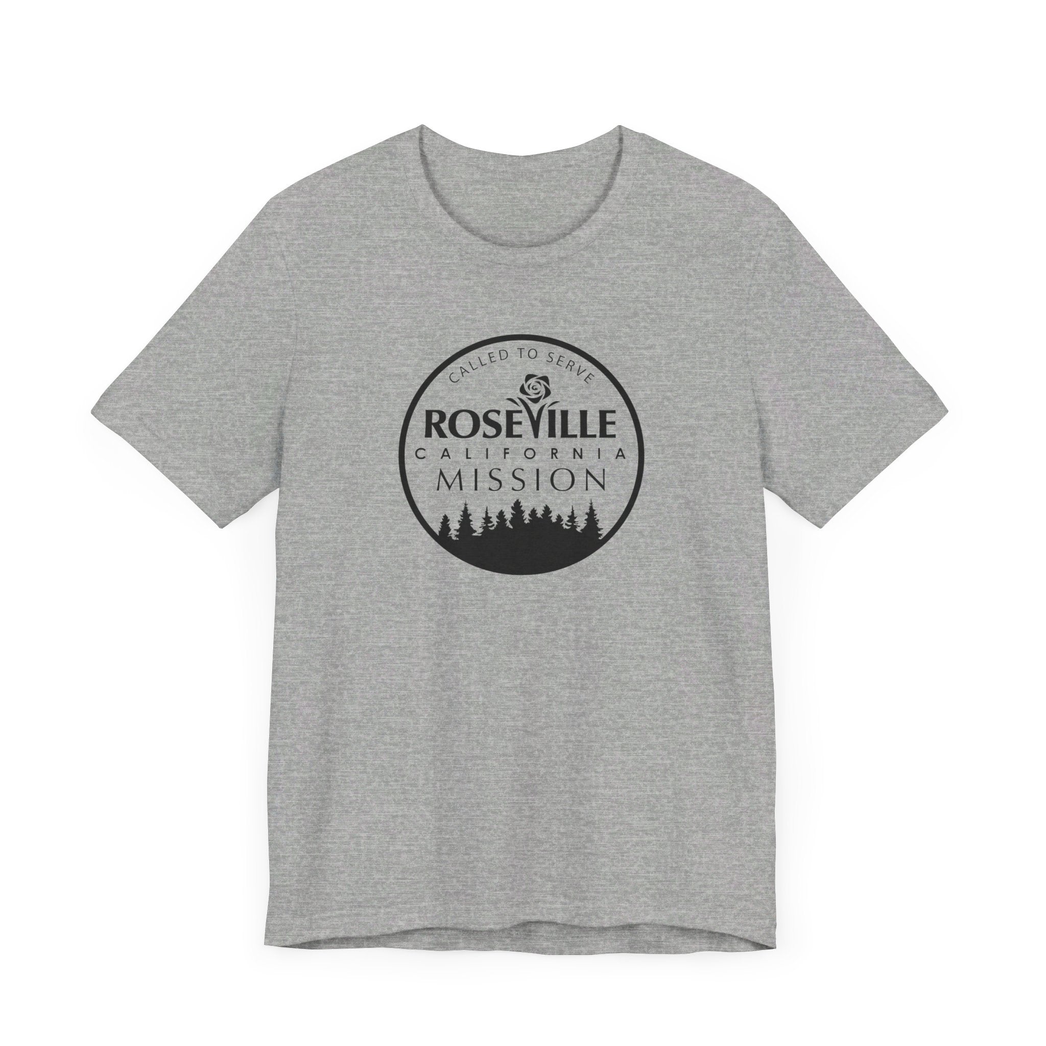 California Roseville Mission Circular Monochrome Logo T-Shirt - Latter-Day Saint LDS Missionary Gift - Book of Mormon