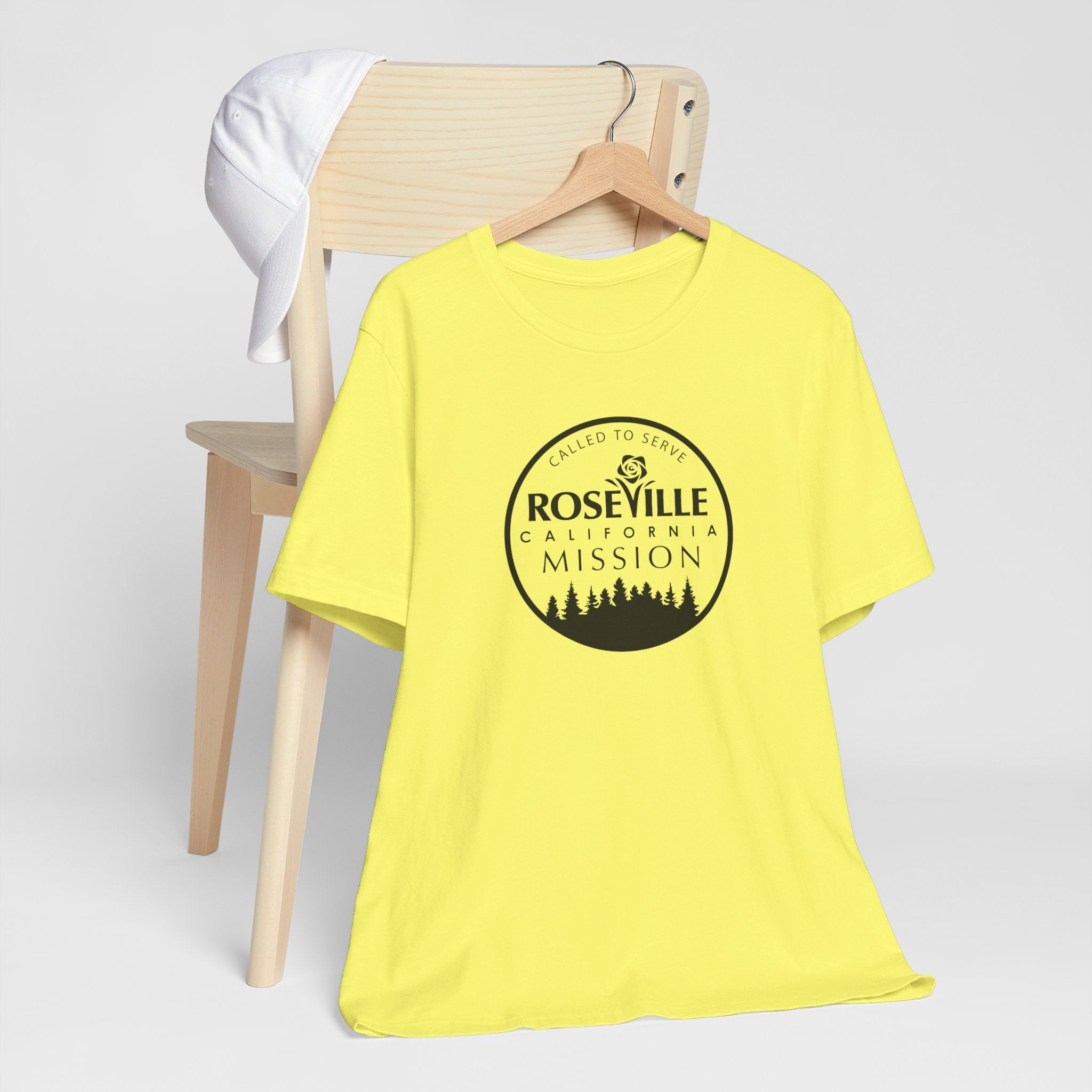 California Roseville Mission Circular Monochrome Logo T-Shirt - Latter-Day Saint LDS Missionary Gift - Book of Mormon