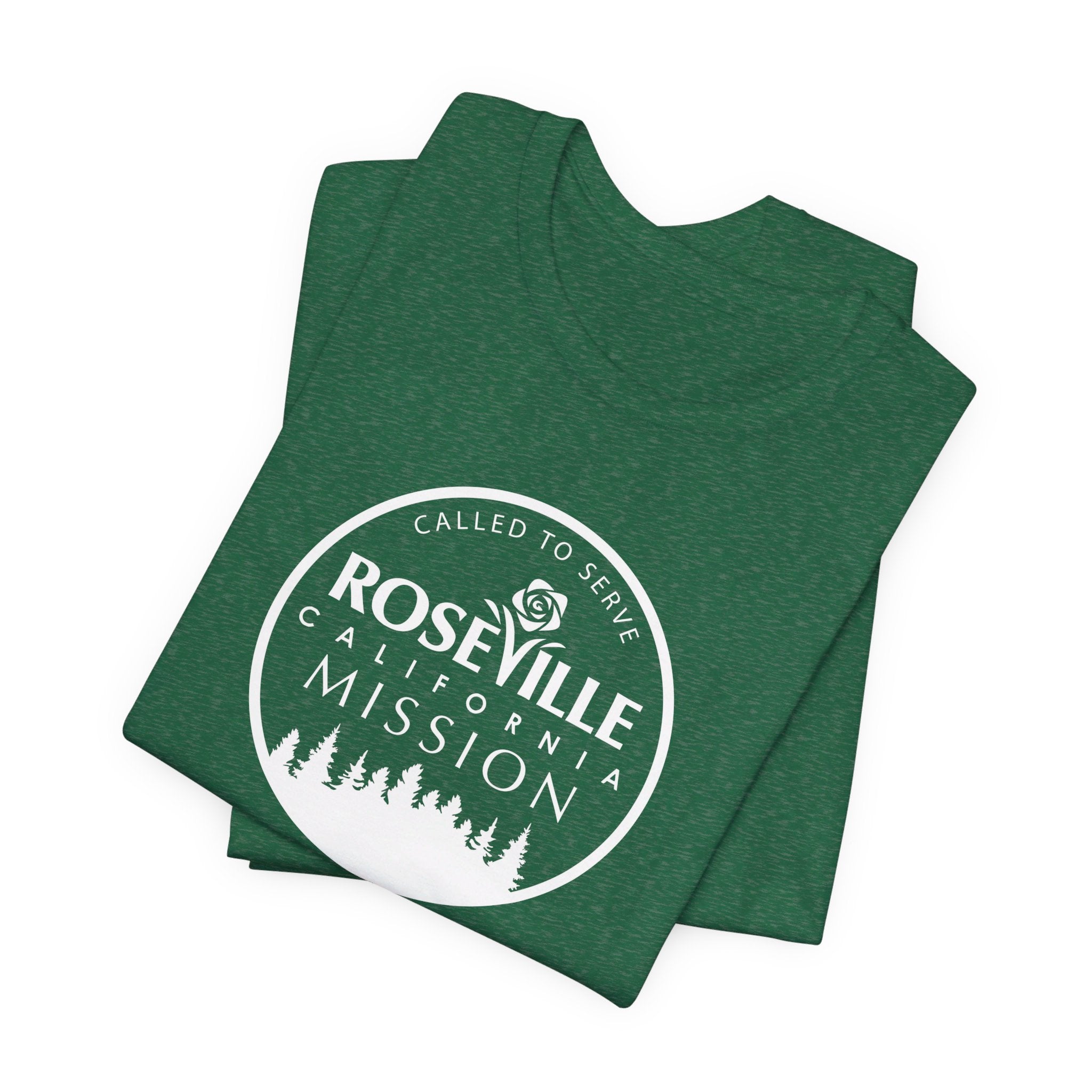 California Roseville Mission Circular Monochrome Logo T-Shirt - Latter-Day Saint LDS Missionary Gift - Book of Mormon