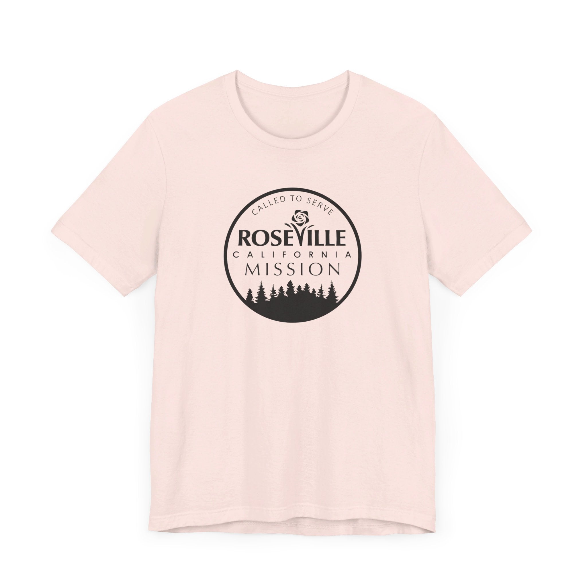 California Roseville Mission Circular Monochrome Logo T-Shirt - Latter-Day Saint LDS Missionary Gift - Book of Mormon