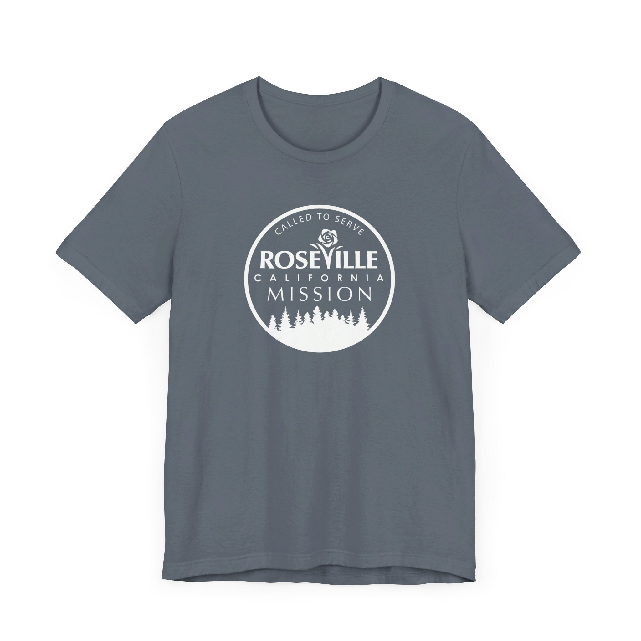 California Roseville Mission Circular Monochrome Logo T-Shirt - Latter-Day Saint LDS Missionary Gift - Book of Mormon