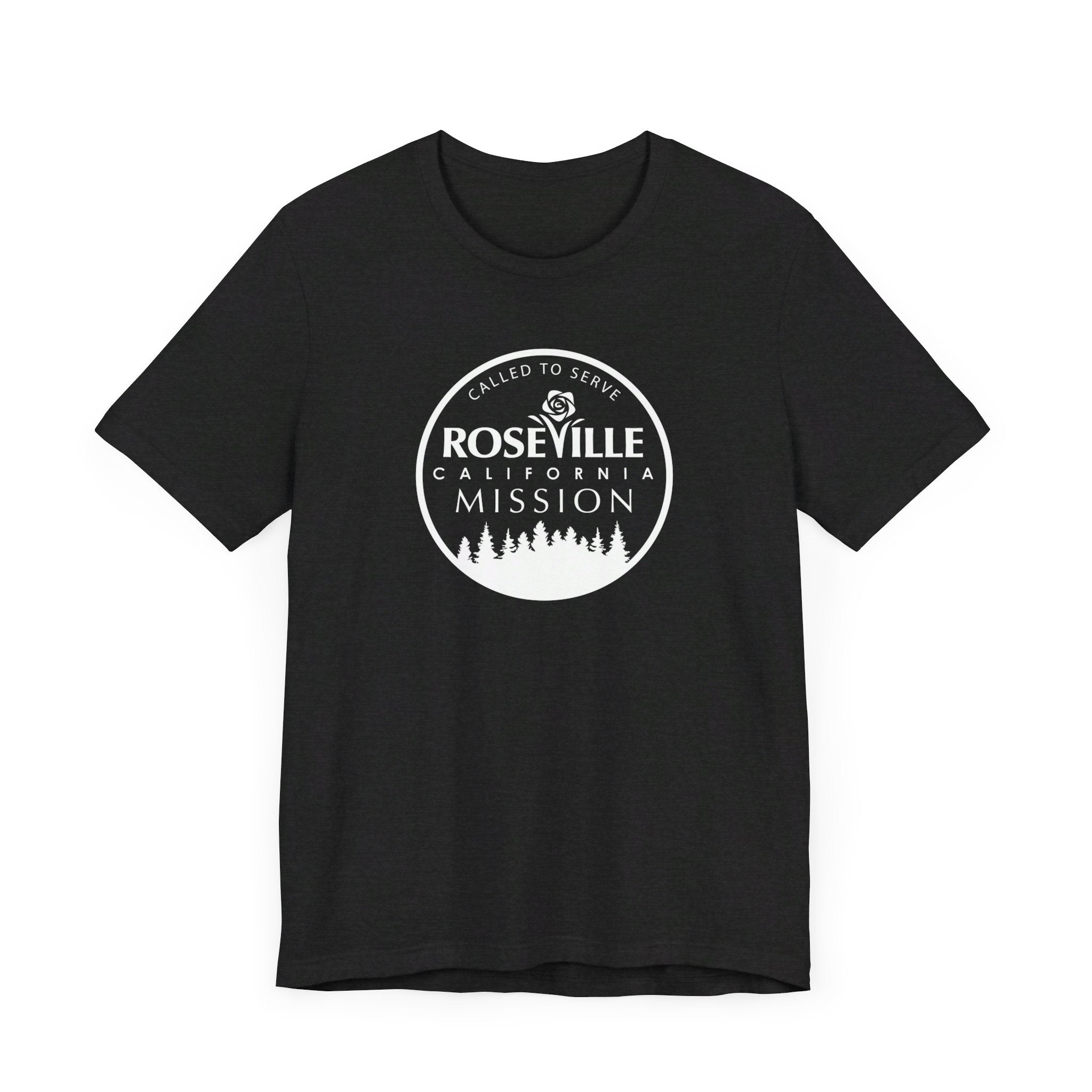 California Roseville Mission Circular Monochrome Logo T-Shirt - Latter-Day Saint LDS Missionary Gift - Book of Mormon