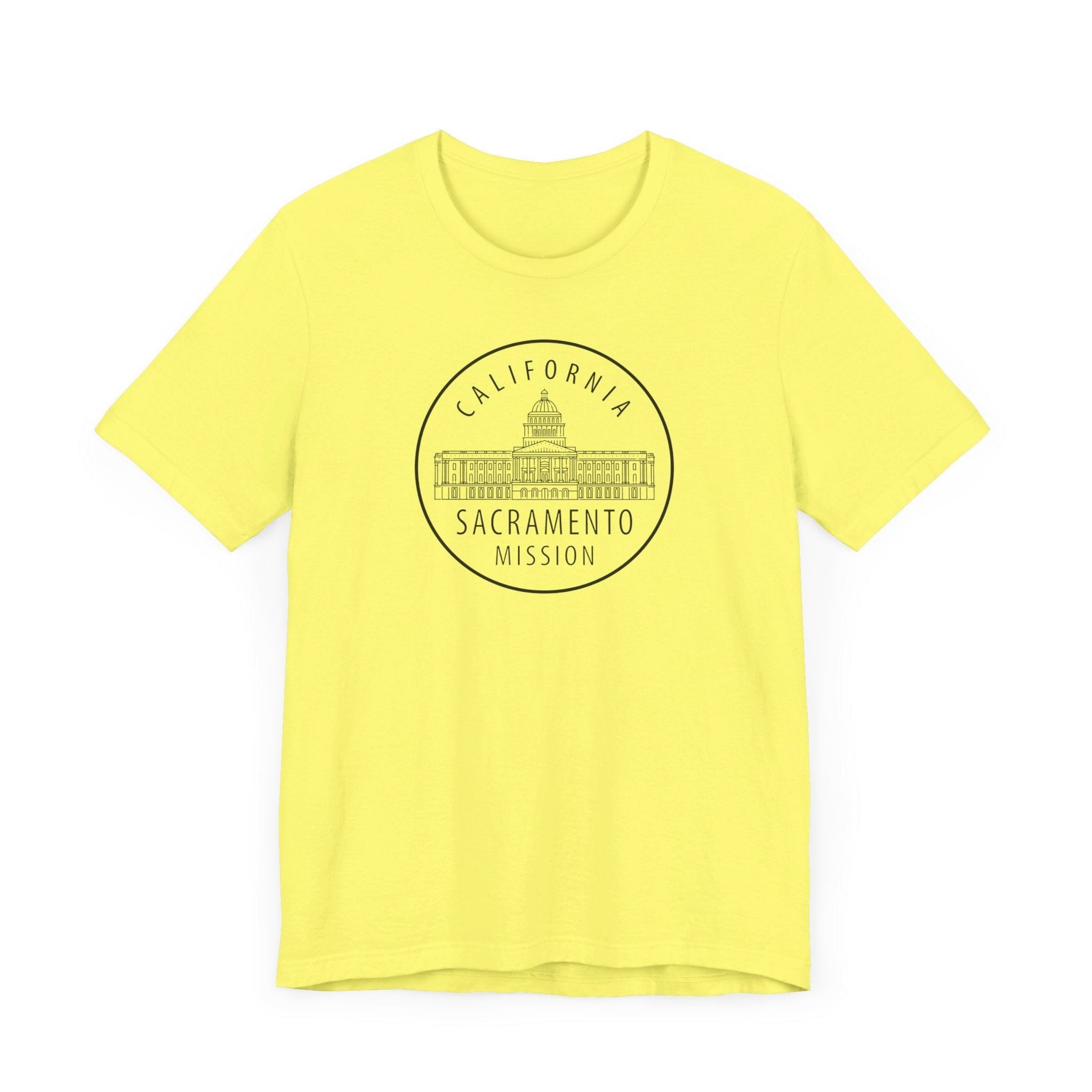 California Sacramento Mission Circular Monochrome Logo T-Shirt - Mission Wishlist - LDS Missionary Gift Store