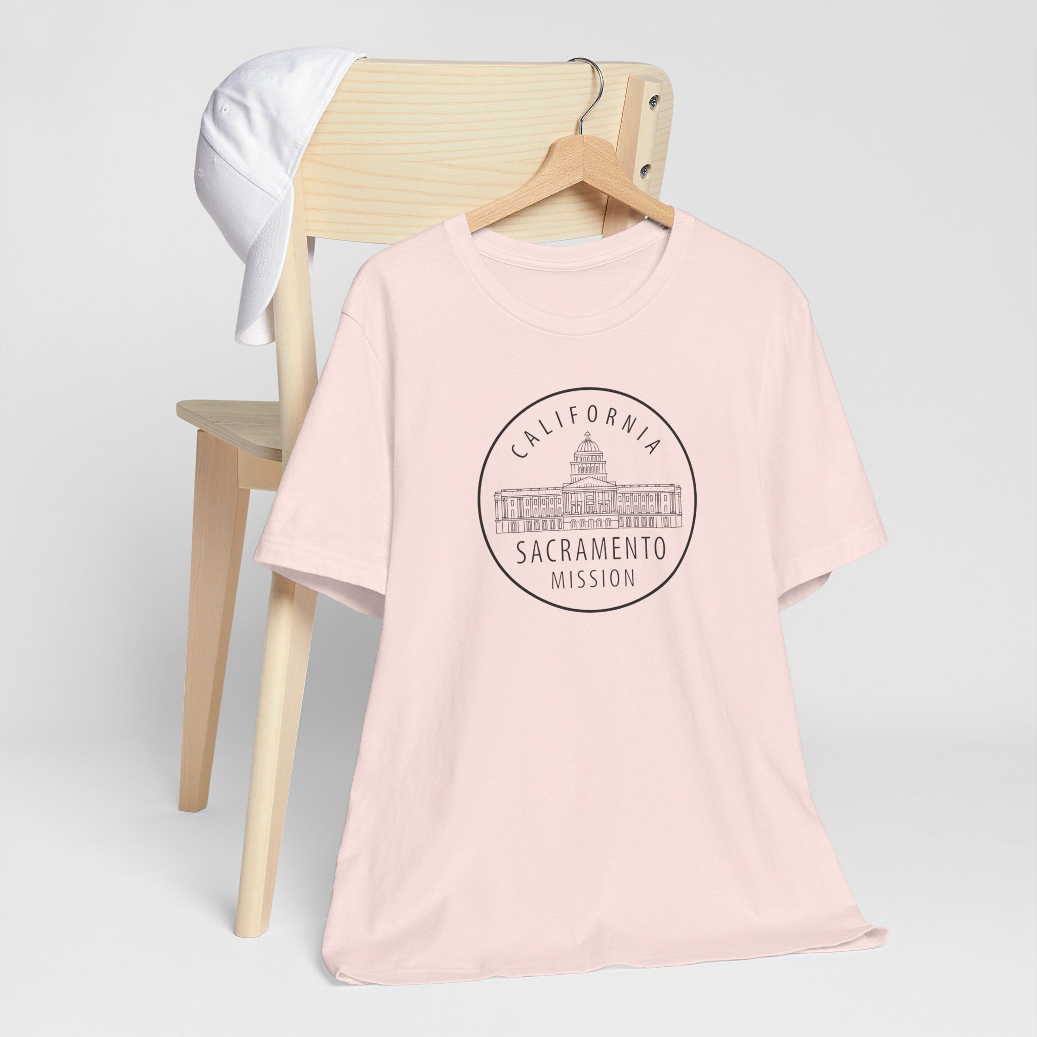 California Sacramento Mission Circular Monochrome Logo T-Shirt - Mission Wishlist - LDS Missionary Gift Store