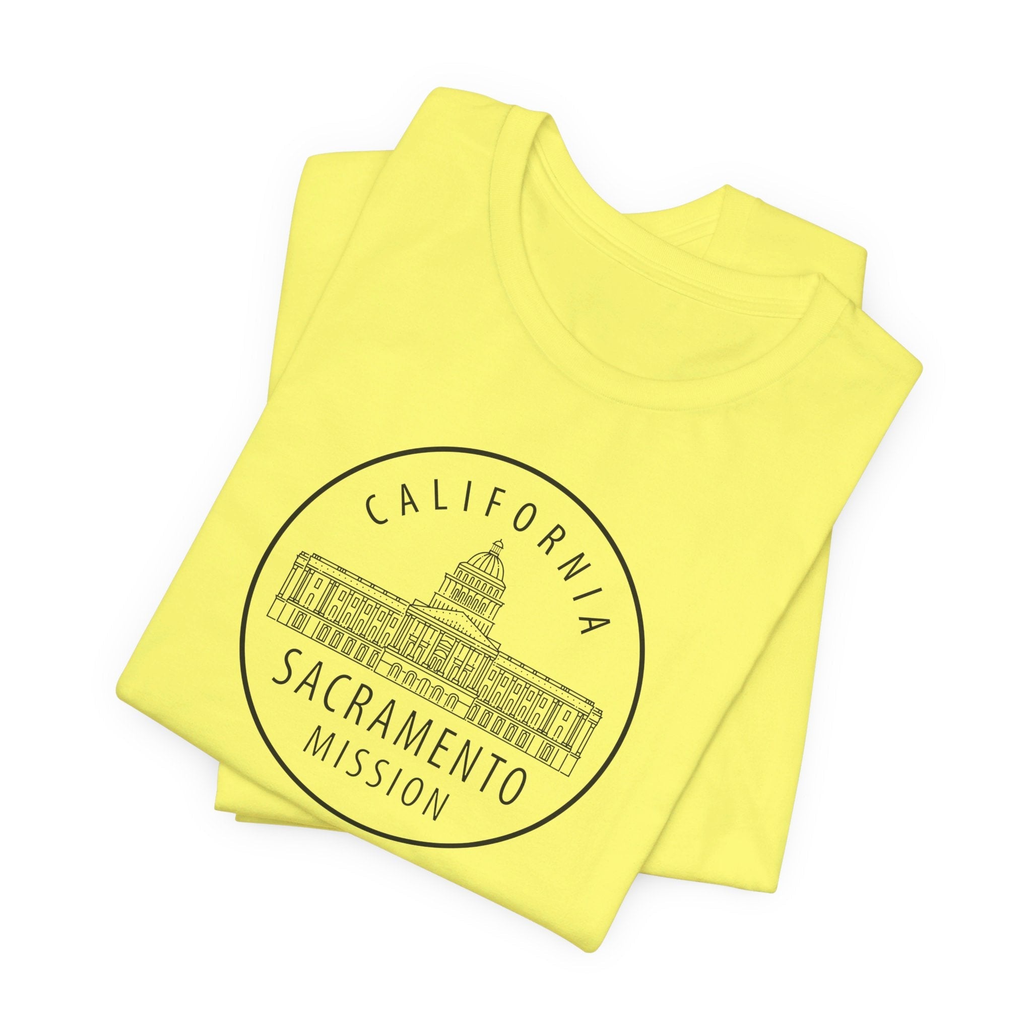 California Sacramento Mission Circular Monochrome Logo T-Shirt - Mission Wishlist - LDS Missionary Gift Store
