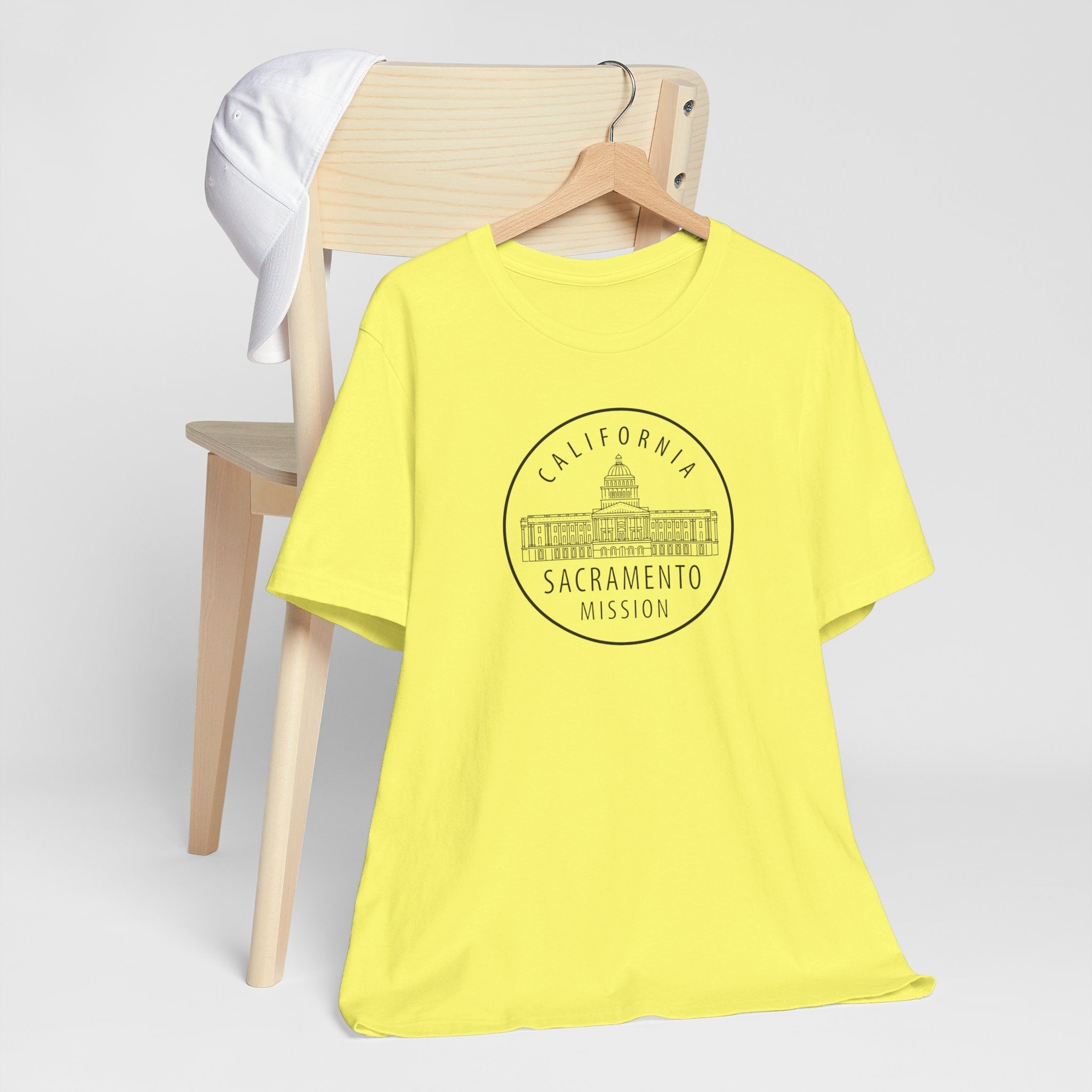 California Sacramento Mission Circular Monochrome Logo T-Shirt - Mission Wishlist - LDS Missionary Gift Store