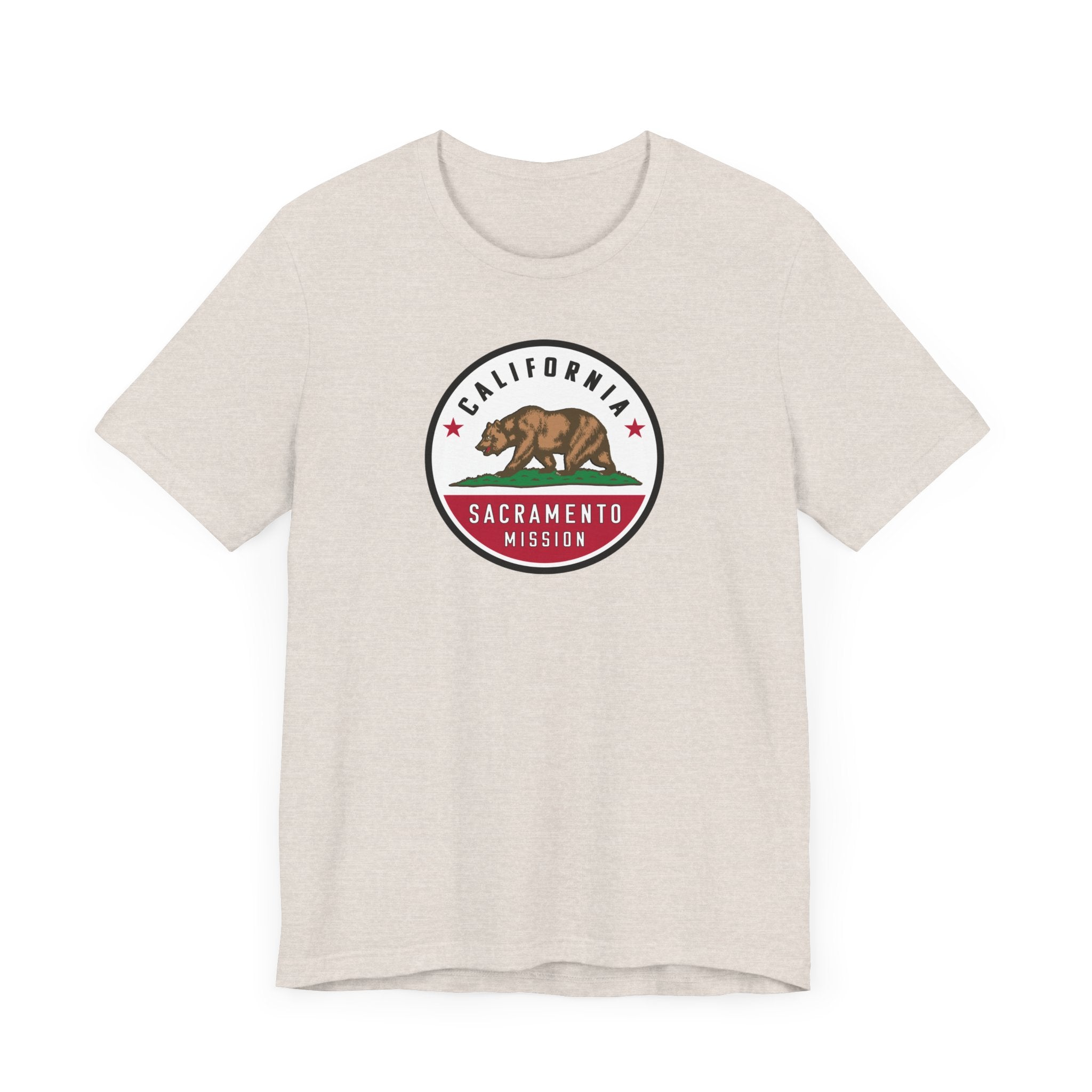 California Sacramento Mission State Flag Logo (White Border) T-shirt - Mission Wishlist - LDS Missionary Gift Store