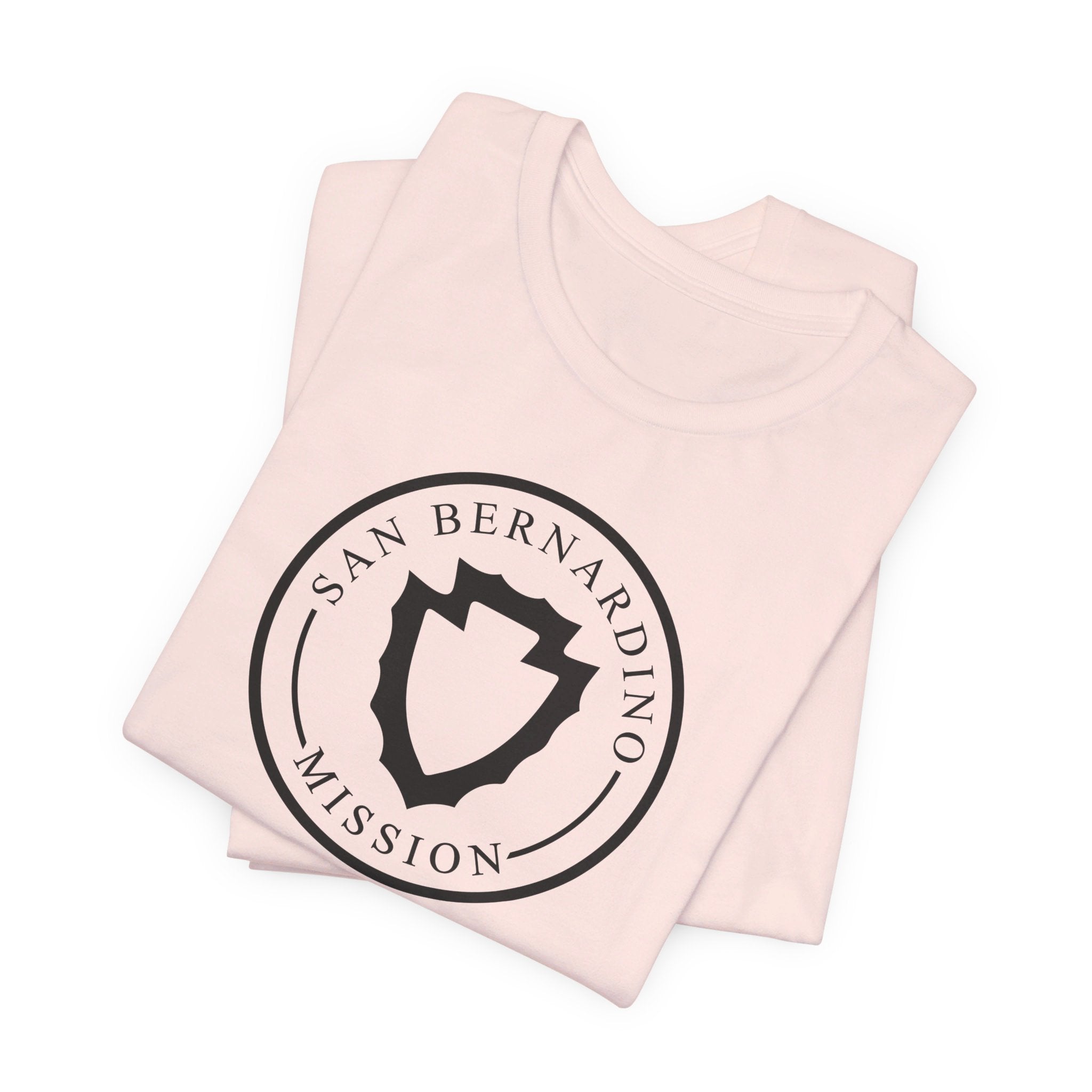 California San Bernardino Mission Circular Monochrome Logo T-Shirt - Mission Wishlist - LDS Missionary Gift Store