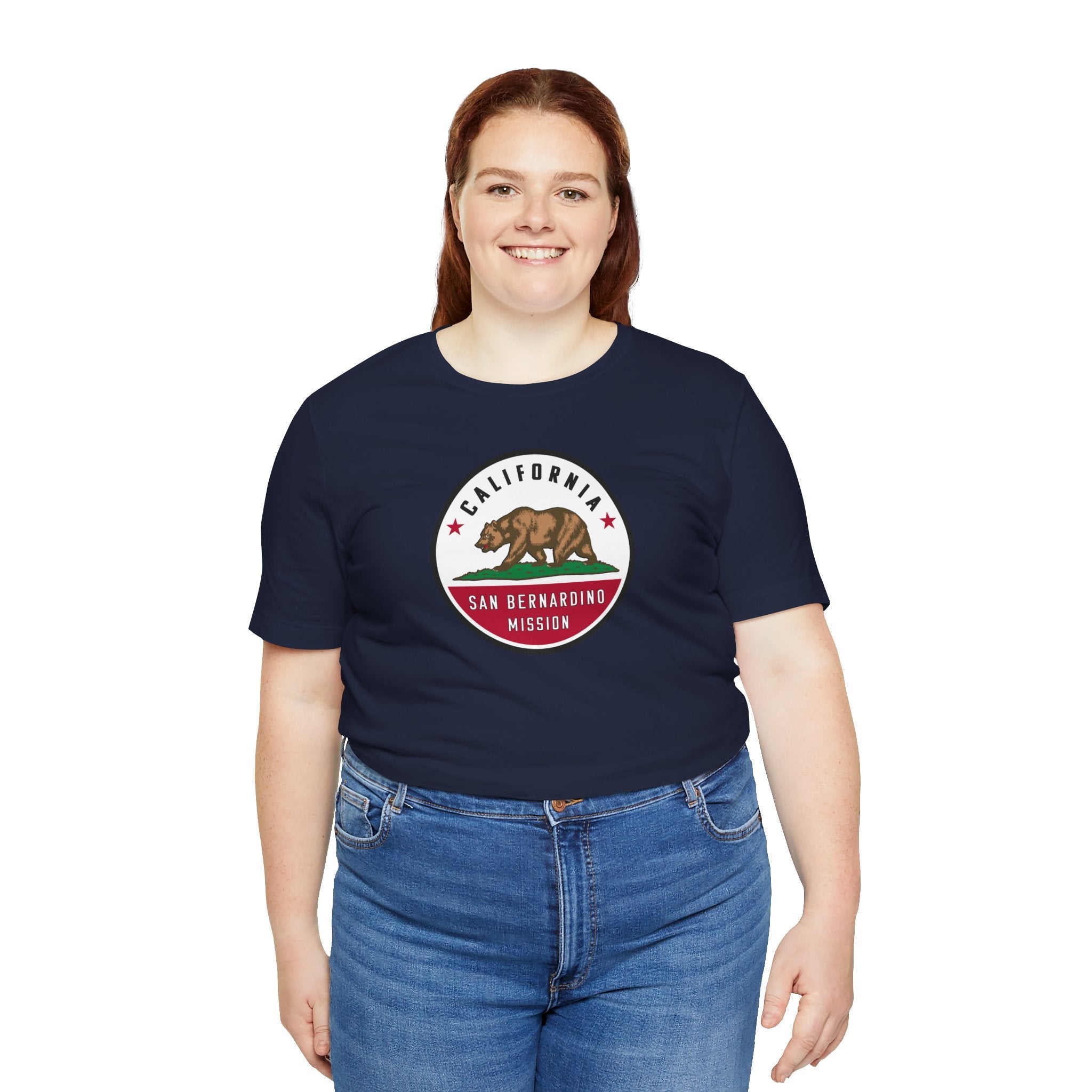 California San Bernardino Mission State Flag Logo (White Border) T-shirt - Mission Wishlist - LDS Missionary Gift Store