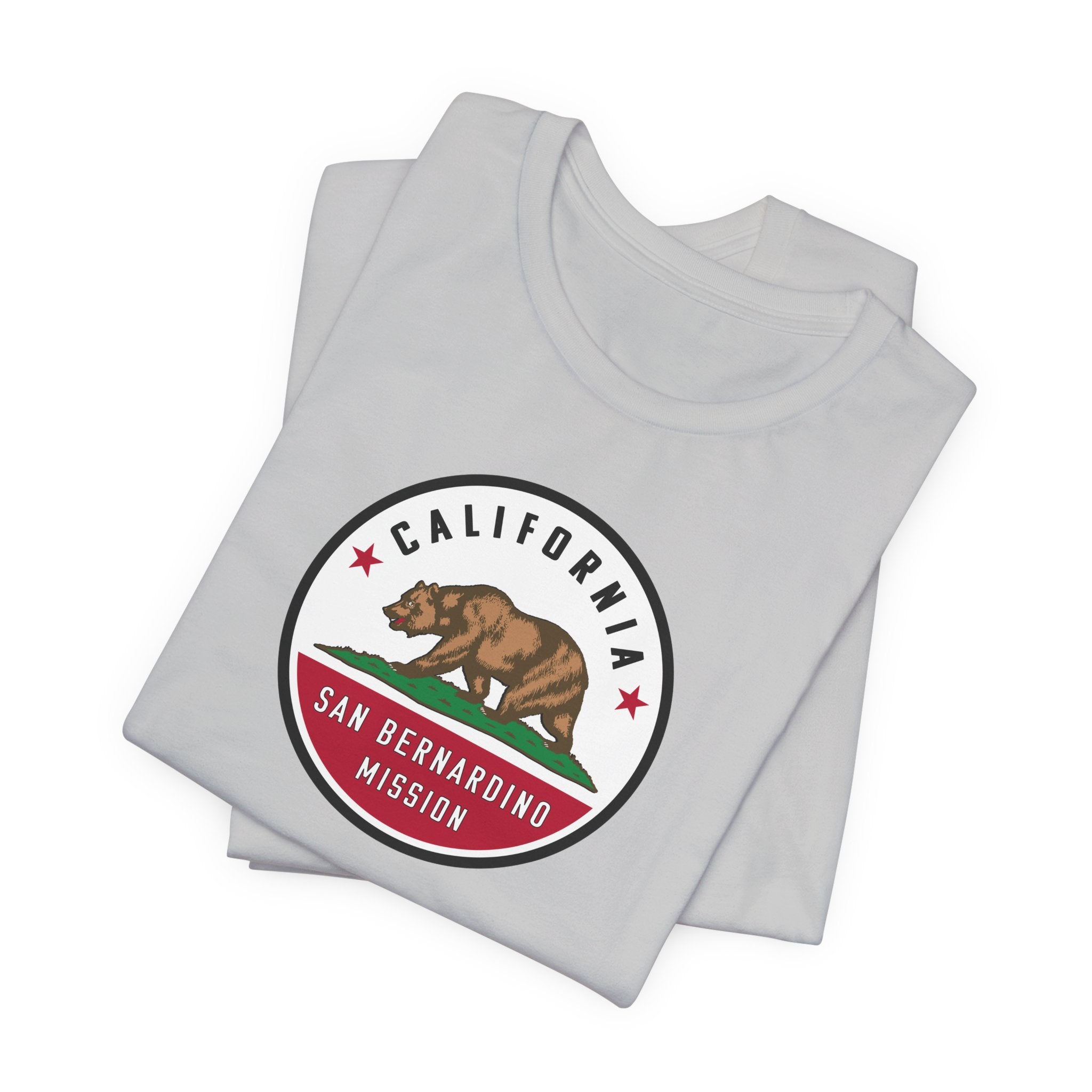 California San Bernardino Mission State Flag Logo (White Border) T-shirt - Mission Wishlist - LDS Missionary Gift Store