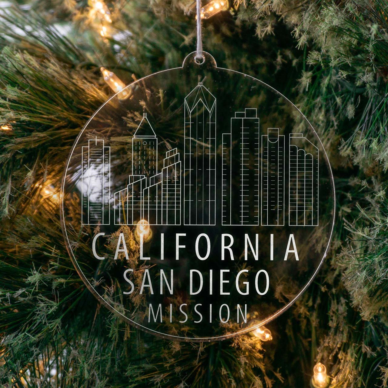 California San Diego Mission Christmas Ornament - Latter-Day Saint LDS Missionary Gift - Book of Mormon