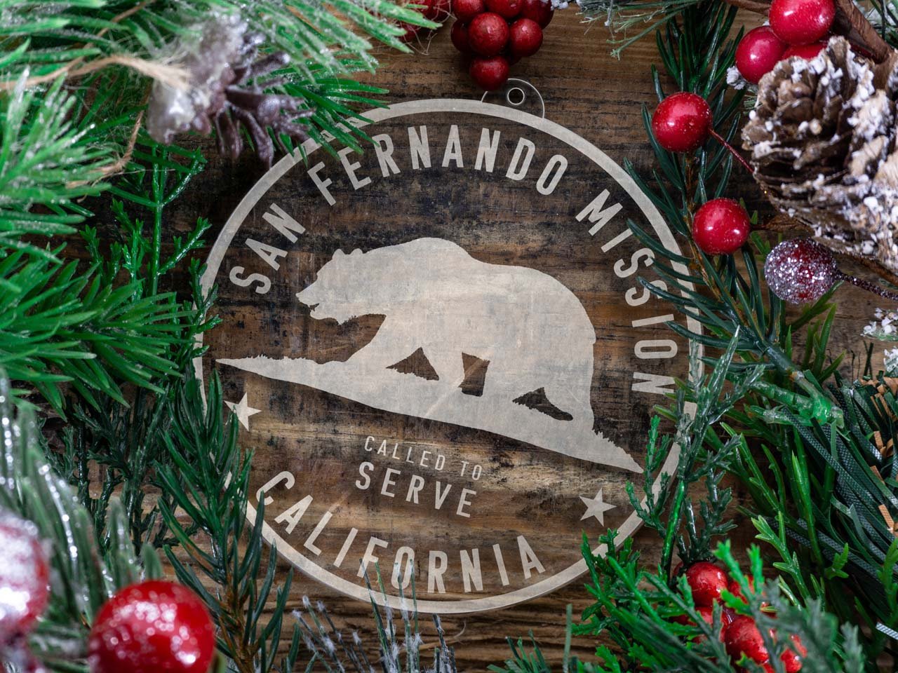 California San Fernando Mission Christmas Ornament - Latter-Day Saint LDS Missionary Gift - Book of Mormon