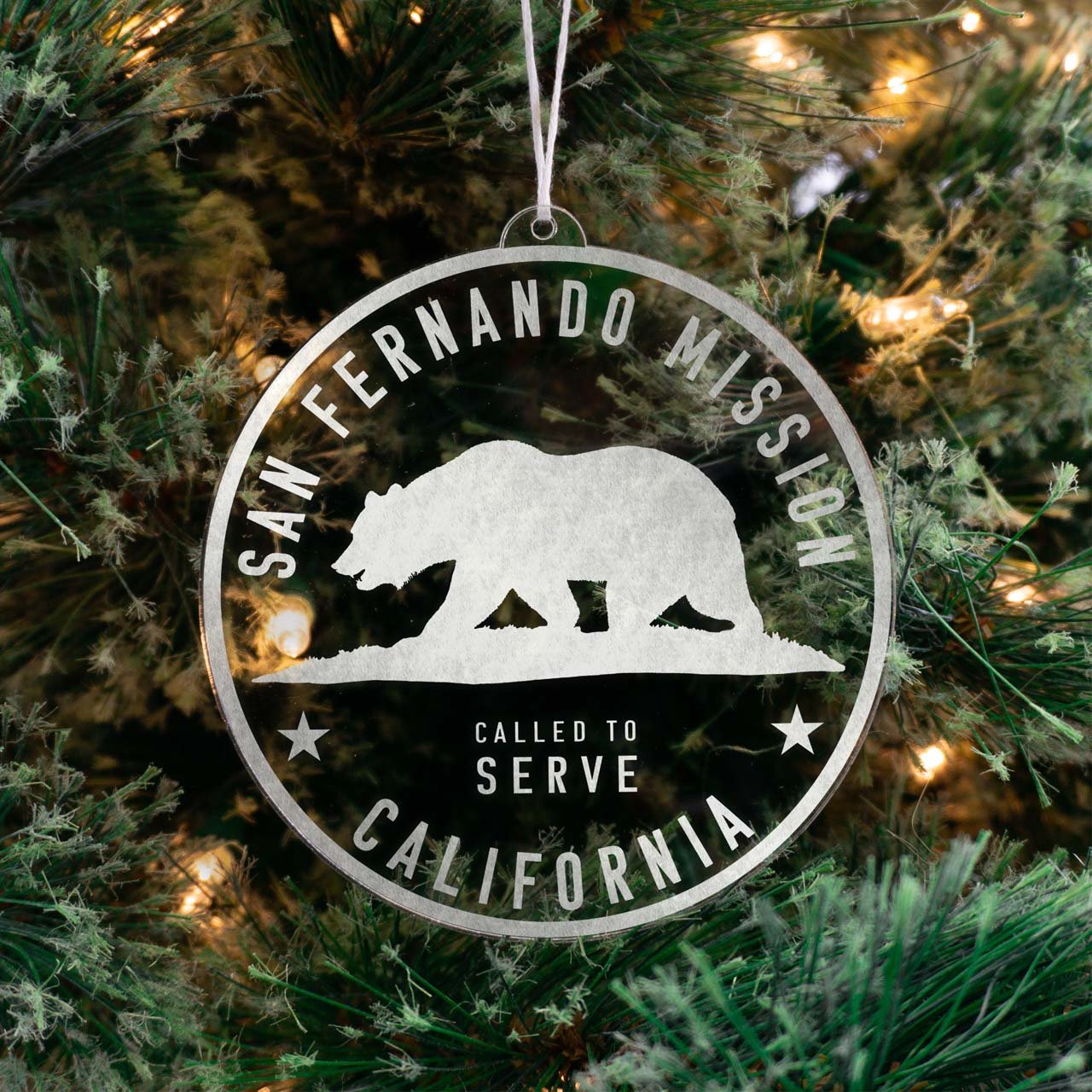 California San Fernando Mission Christmas Ornament - Latter-Day Saint LDS Missionary Gift - Book of Mormon