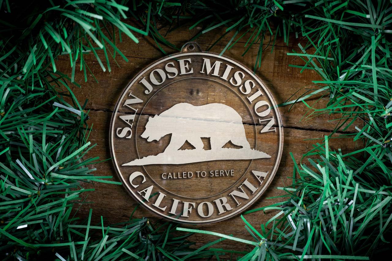 California San Jose Mission Christmas Ornament - Latter-Day Saint LDS Missionary Gift - Book of Mormon