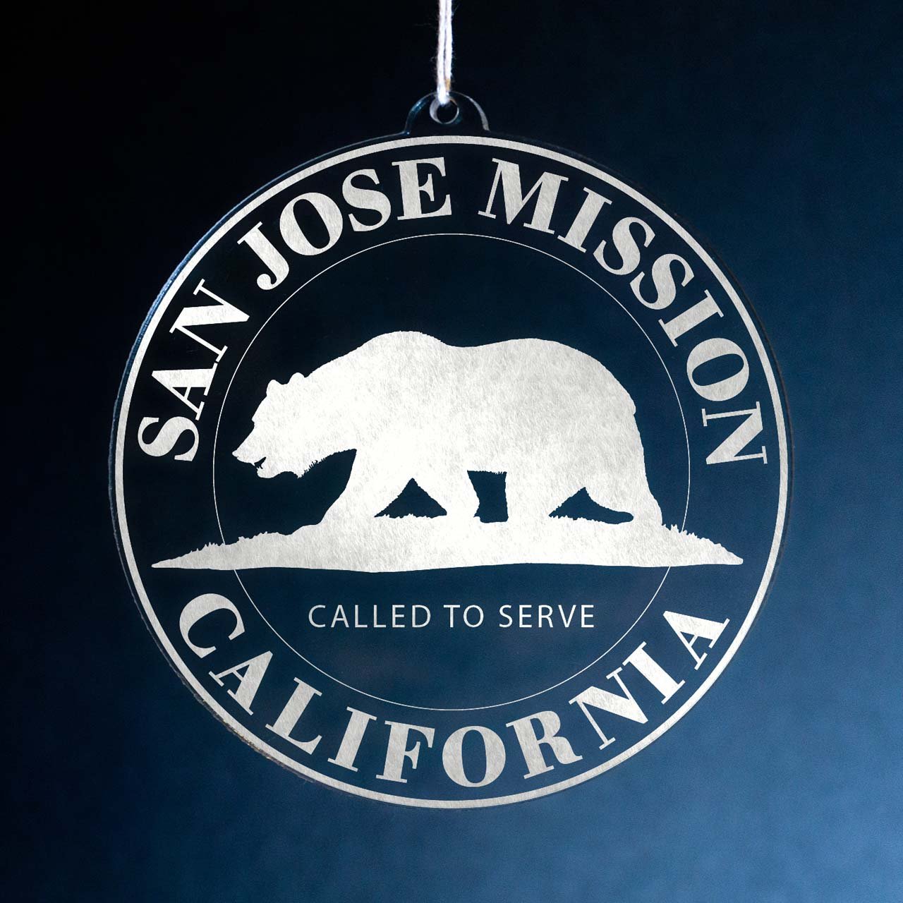 California San Jose Mission Christmas Ornament - Latter-Day Saint LDS Missionary Gift - Book of Mormon