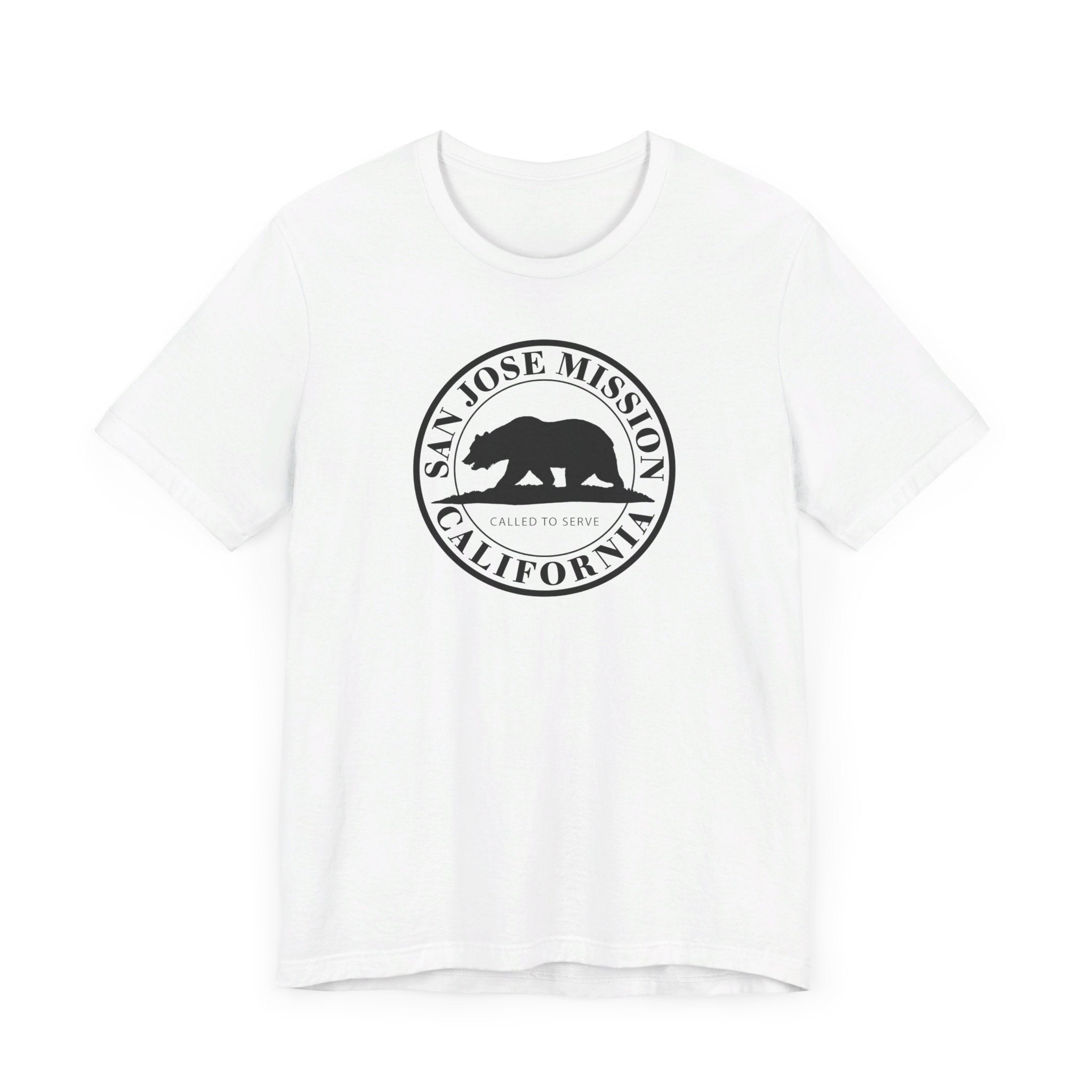 California San Jose Mission Circular Monochrome Logo T-Shirt - Latter-Day Saint LDS Missionary Gift - Book of Mormon