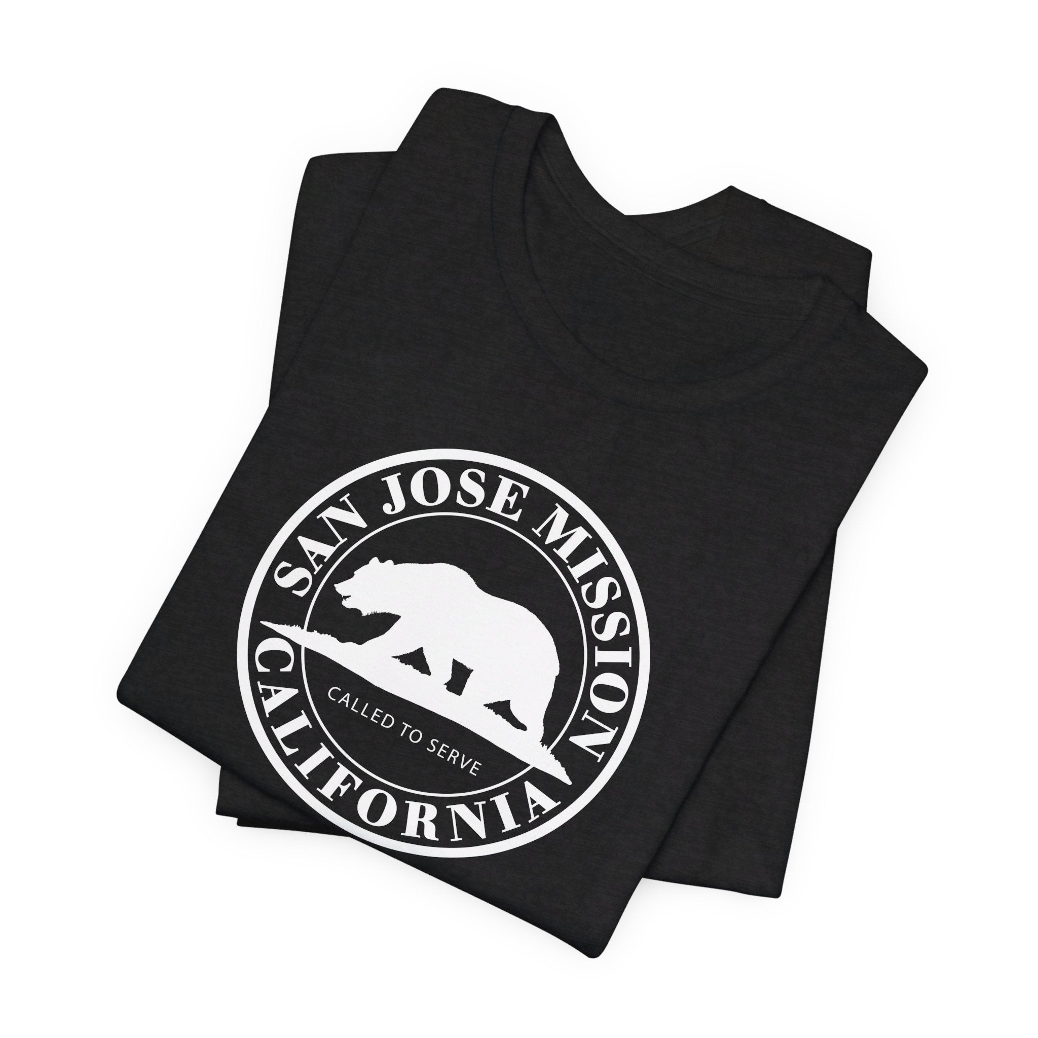 California San Jose Mission Circular Monochrome Logo T-Shirt - Latter-Day Saint LDS Missionary Gift - Book of Mormon