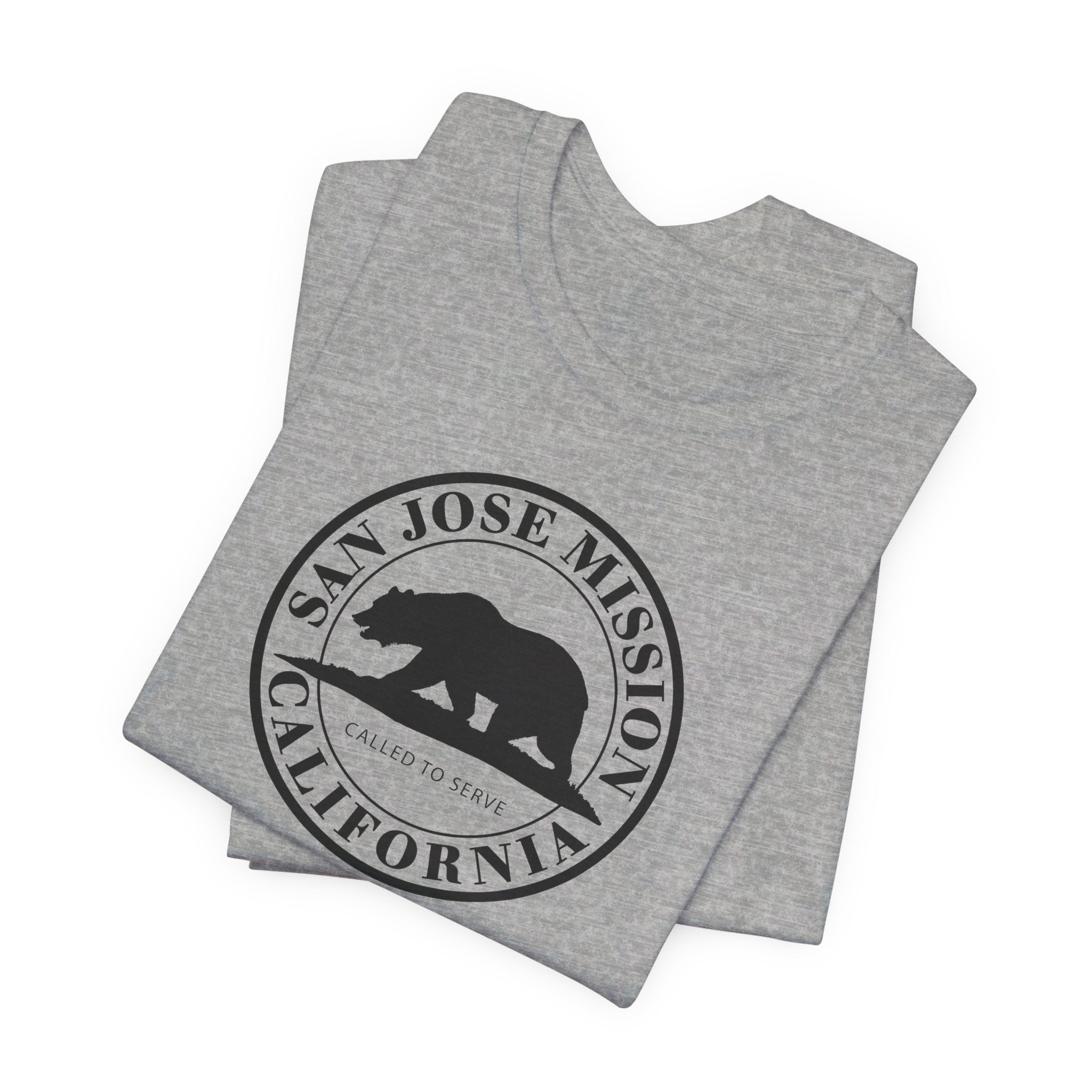 California San Jose Mission Circular Monochrome Logo T-Shirt - Latter-Day Saint LDS Missionary Gift - Book of Mormon